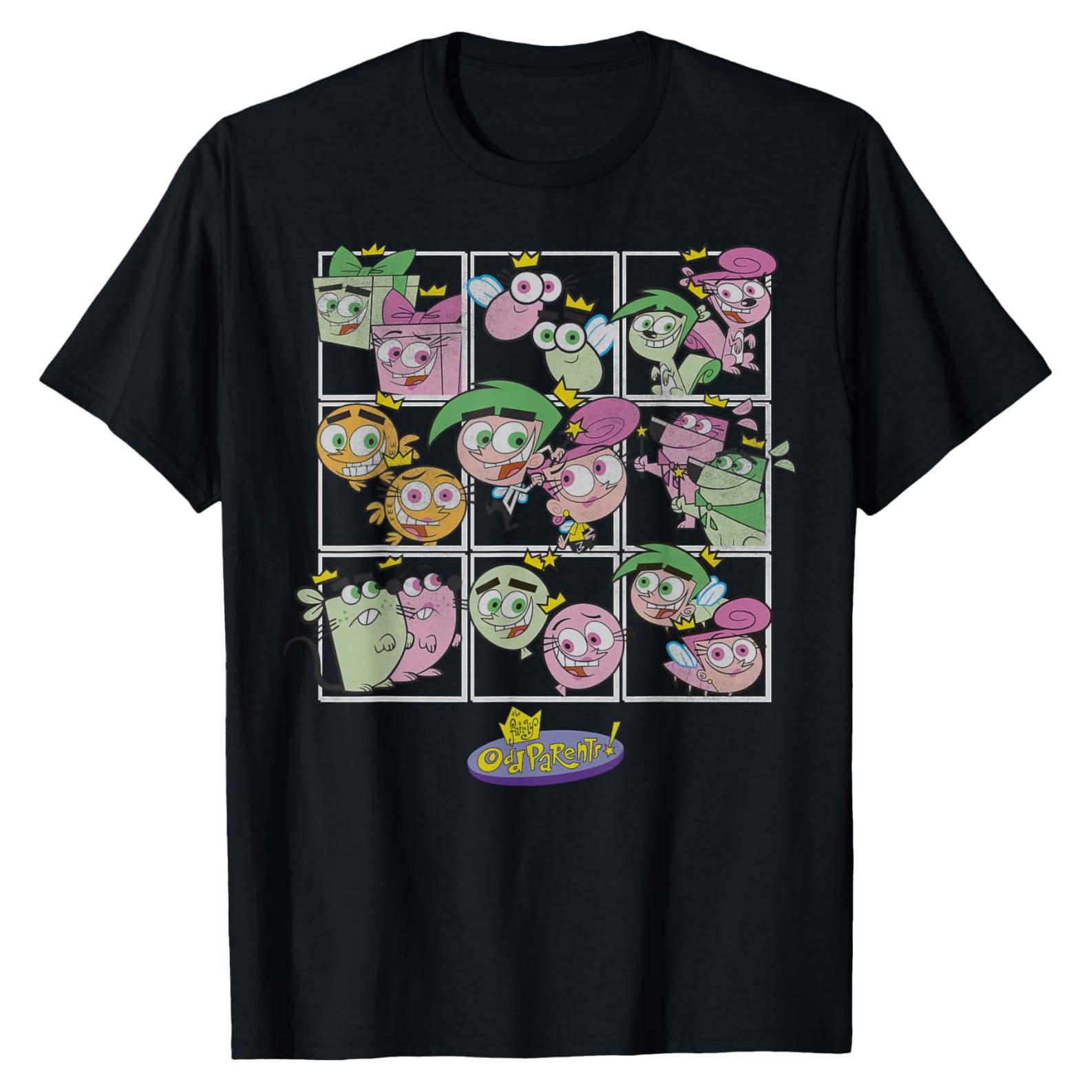 Camiseta de Hombre Nickelodeon Los Padrinos Mágicos Cosmo y Wanda