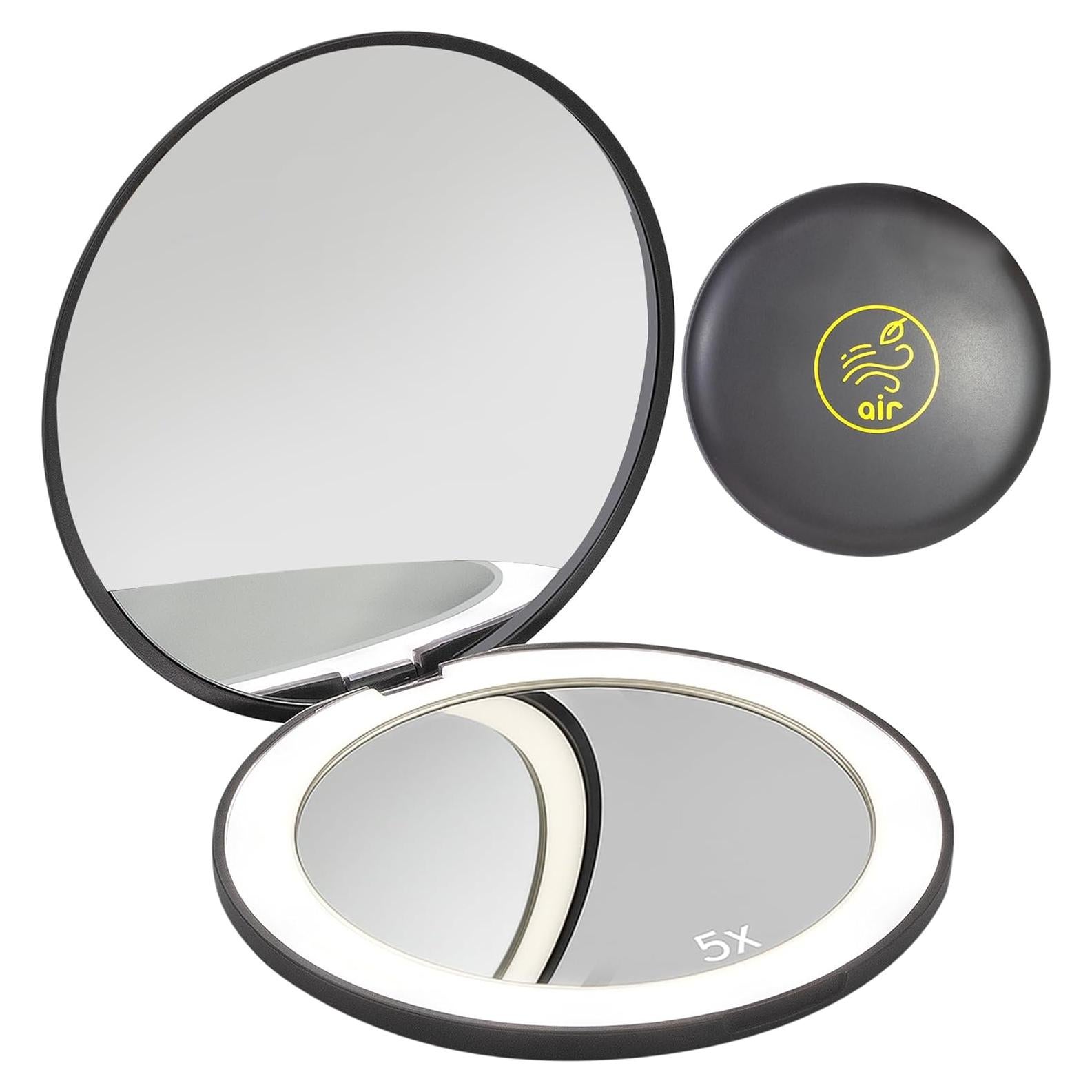 Espejo Compacto Iluminado LanJo Zodiac 1X/5X Recargable