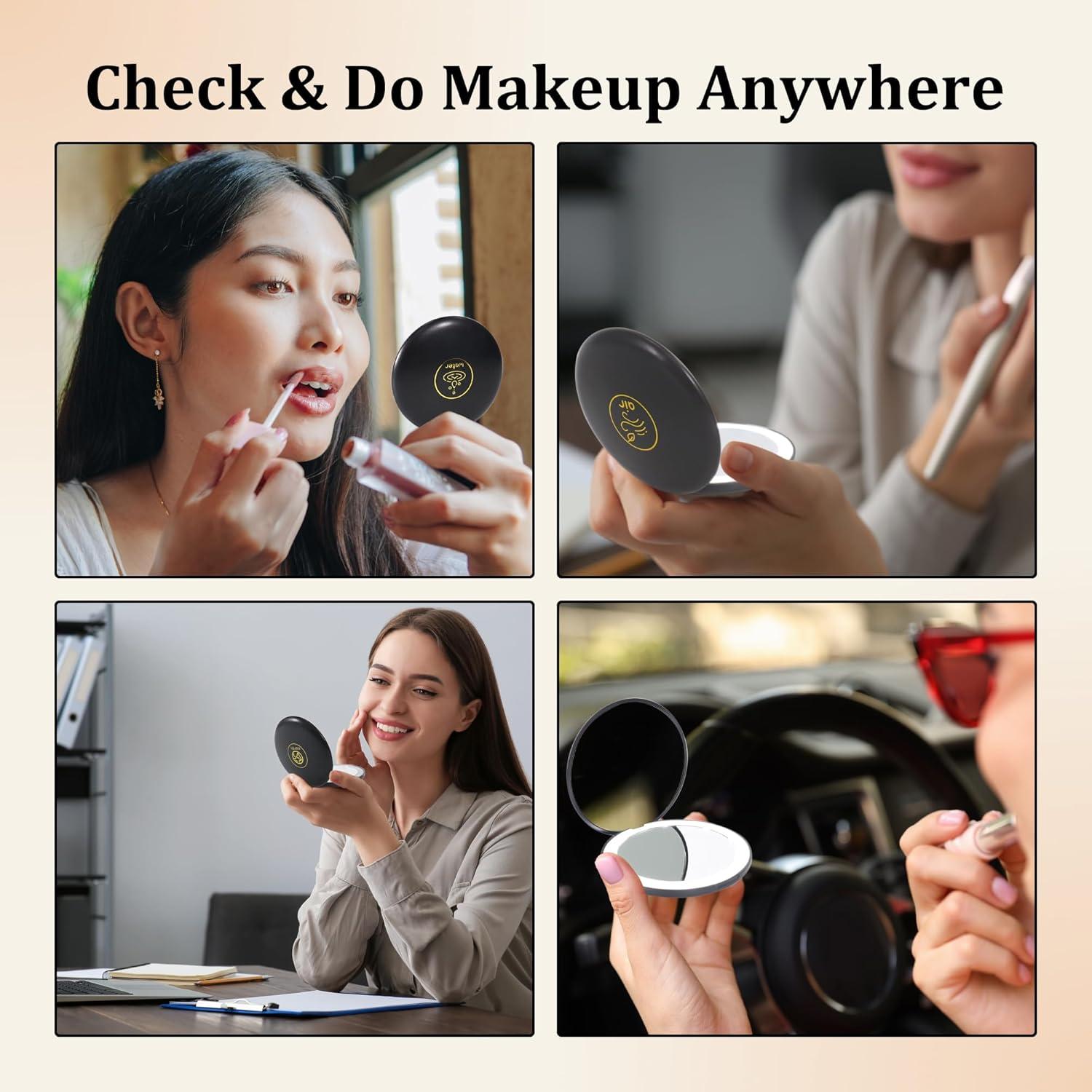 Espejo Compacto Iluminado LanJo Zodiac 1X/5X Recargable