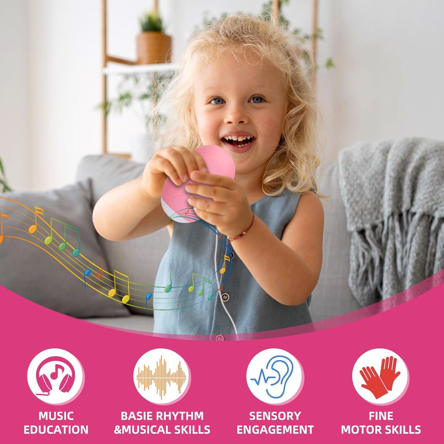 Piano de Pulgar Electrónico AluAbi MD01 Rosa 13 Instrumentos