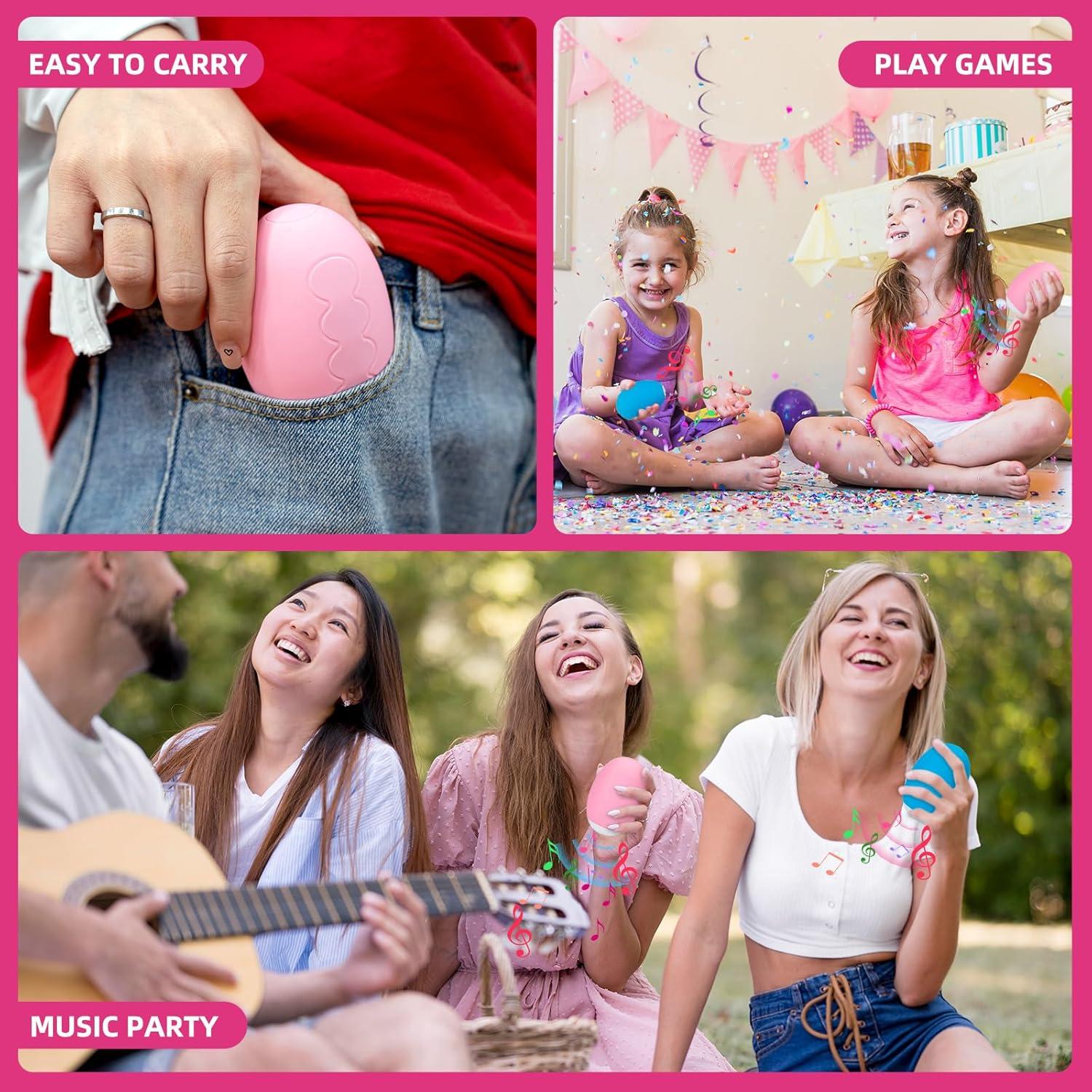 Piano de Pulgar Electrónico AluAbi MD01 Rosa 13 Instrumentos