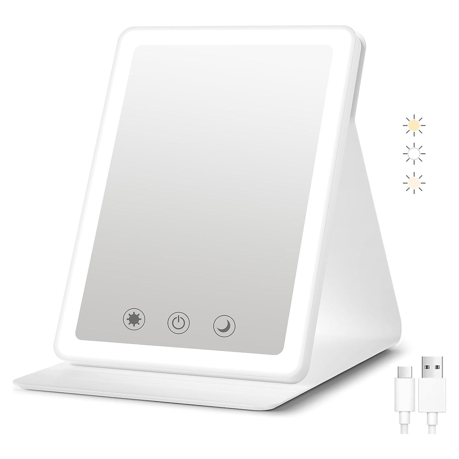 Espejo de Maquillaje Plegable BACK KTCL Recargable 1200mAh