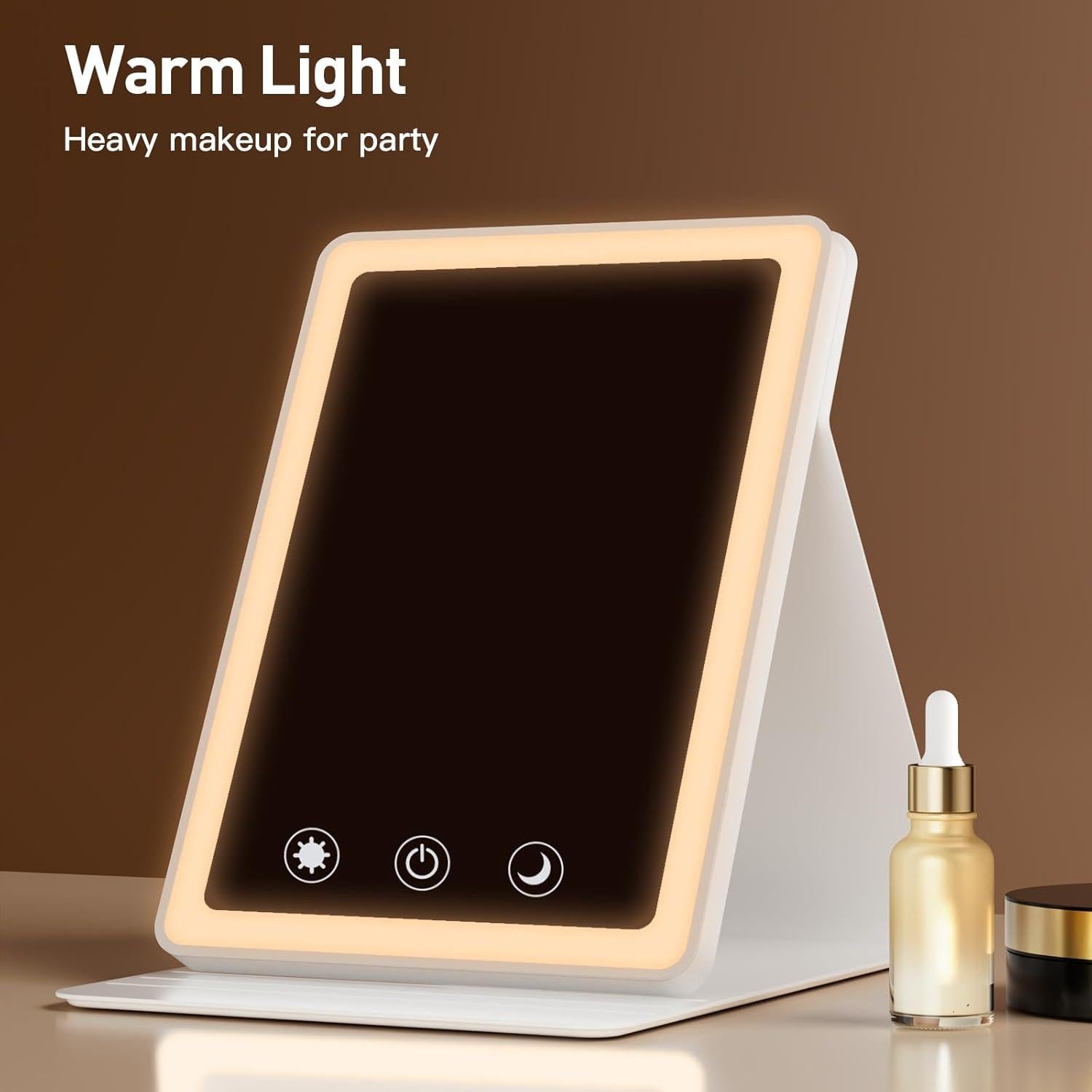 Espejo de Maquillaje Plegable BACK KTCL Recargable 1200mAh