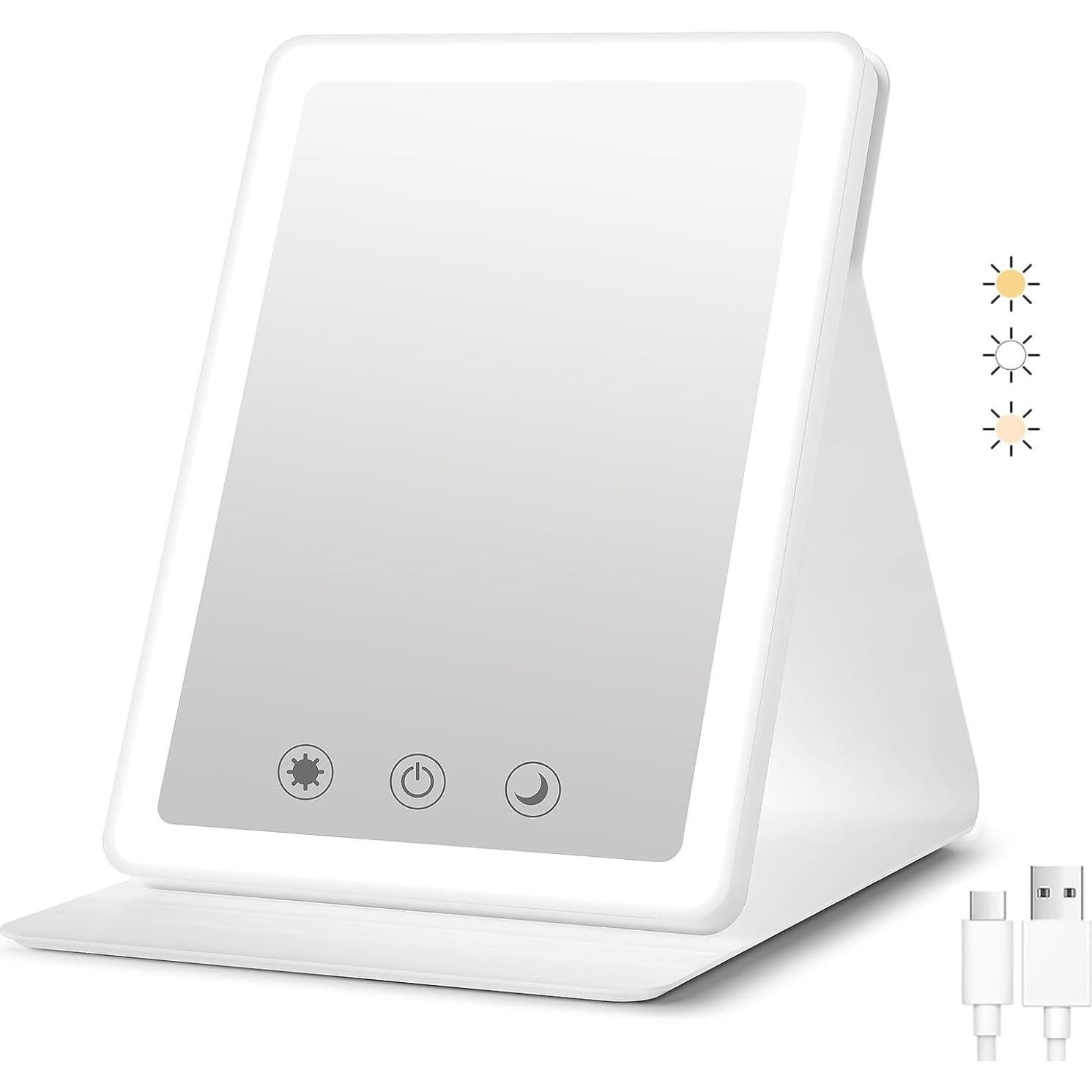 Espejo de Maquillaje Plegable BACK KTCL Recargable 1200mAh