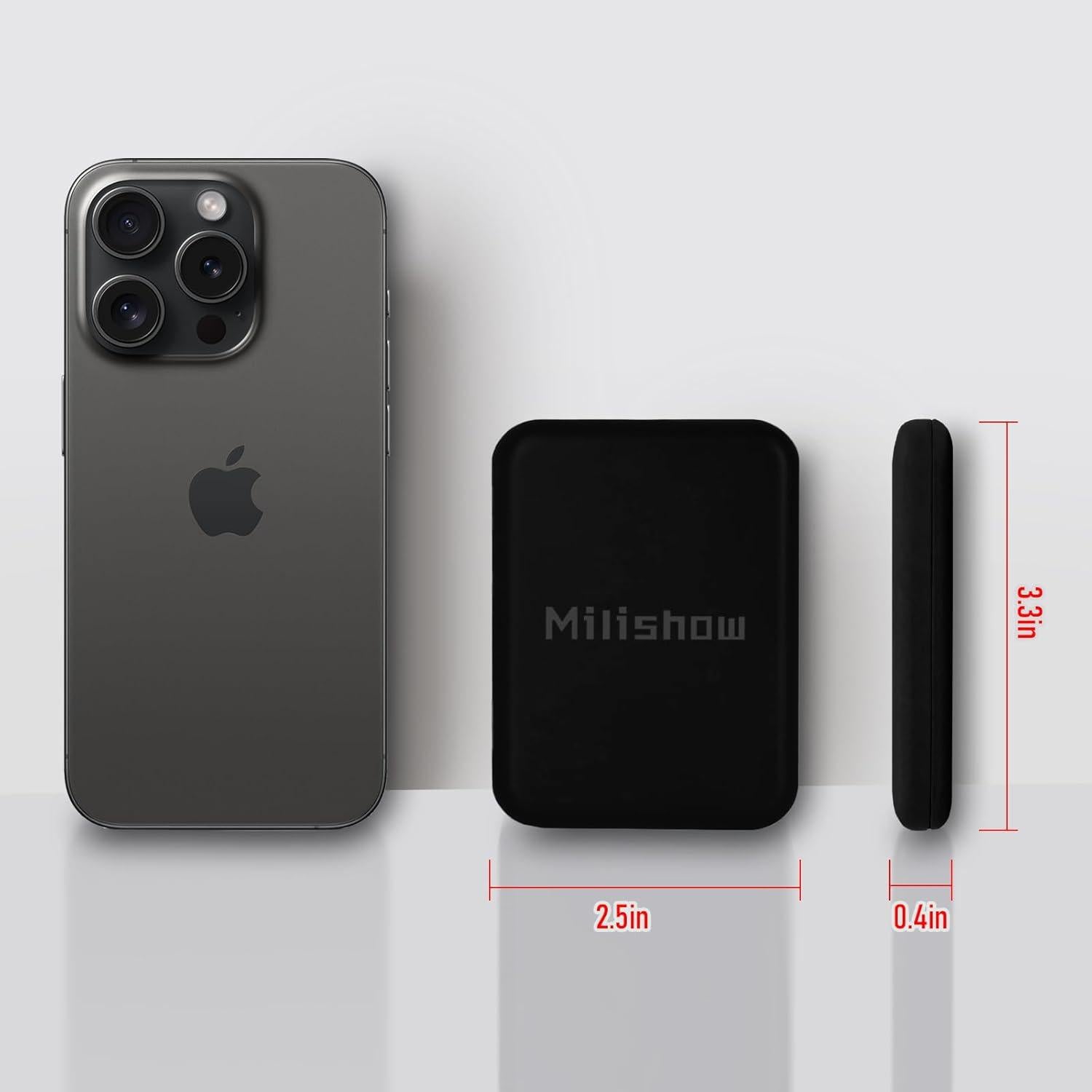 Espejo Compacto de Maquillaje Milishow con Luz LED 1x/3x