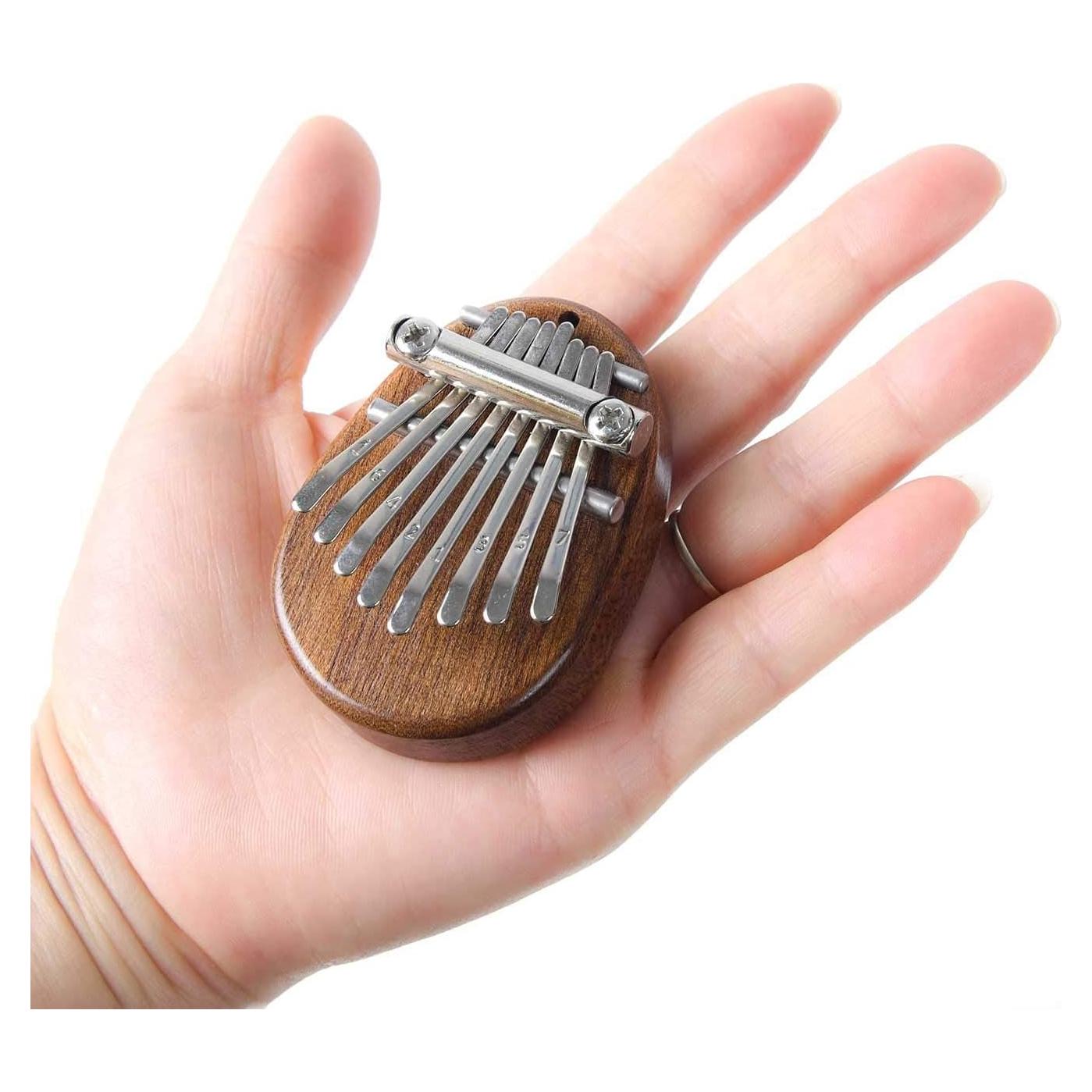 Mini Kalimba de 8 Claves BSWAN de Madera Sapele