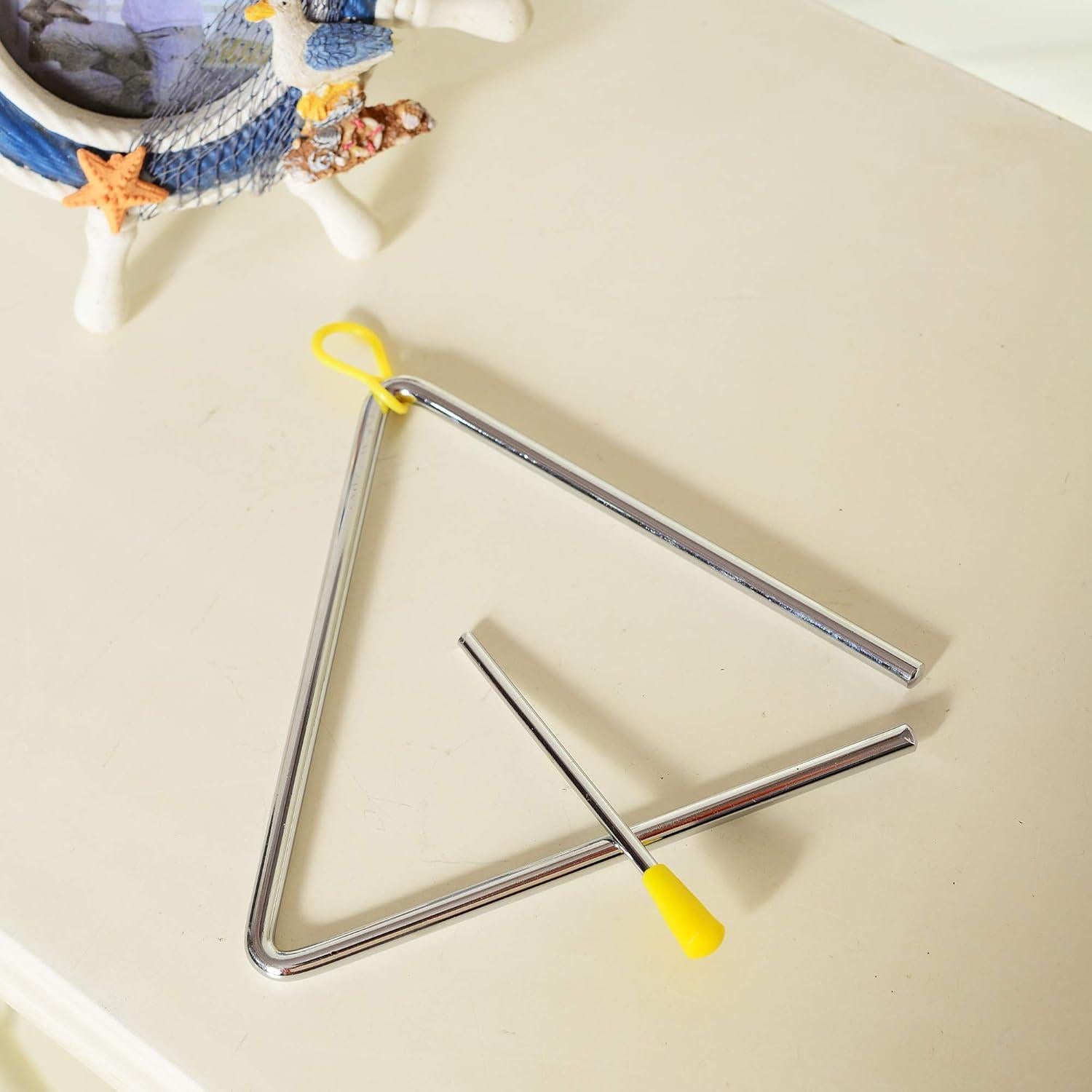 Triángulo Musical de Acero TDOCK 20.32 cm con Martillo