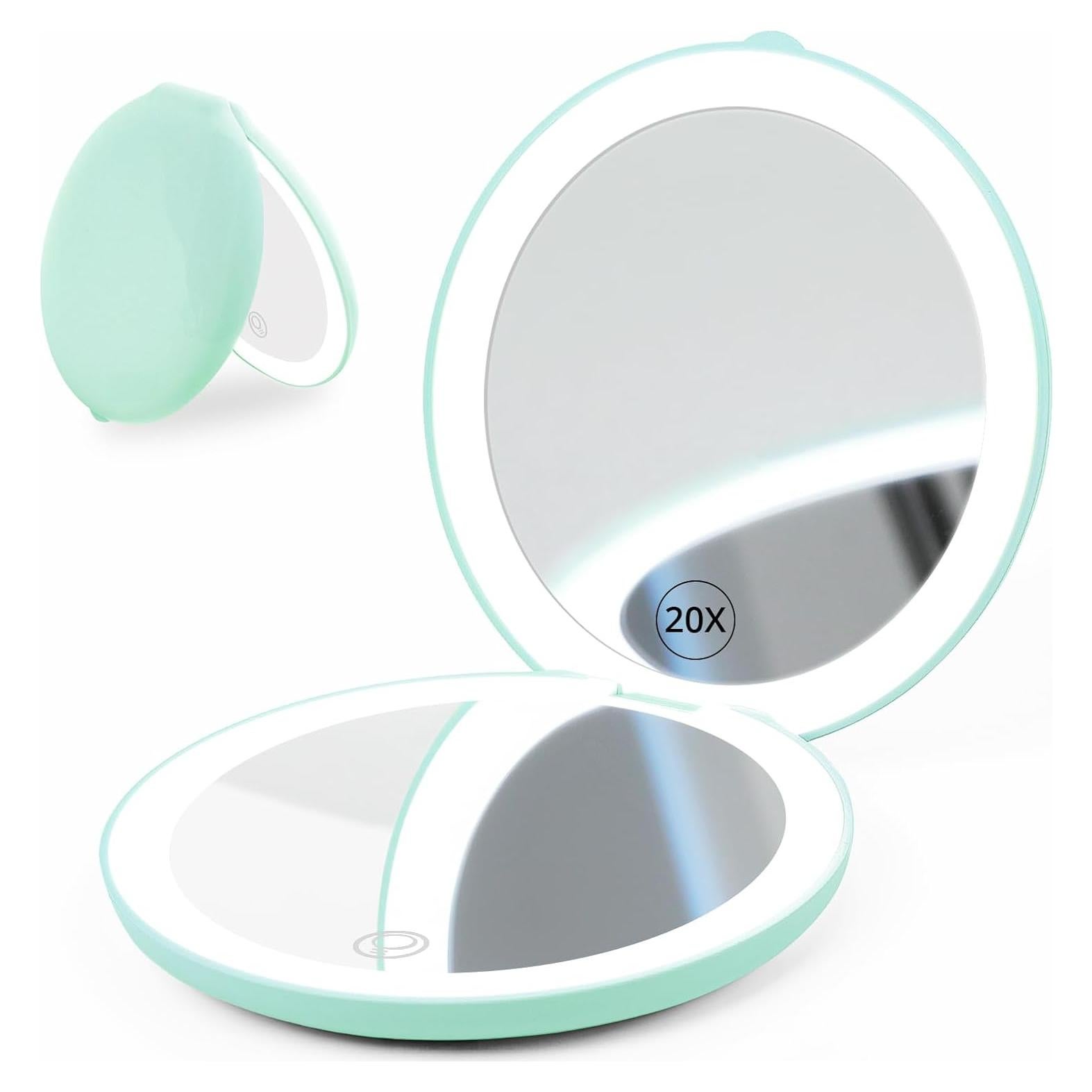 Espejo de Maquillaje Fabuday 4.8" LED Plegable 1x/20x