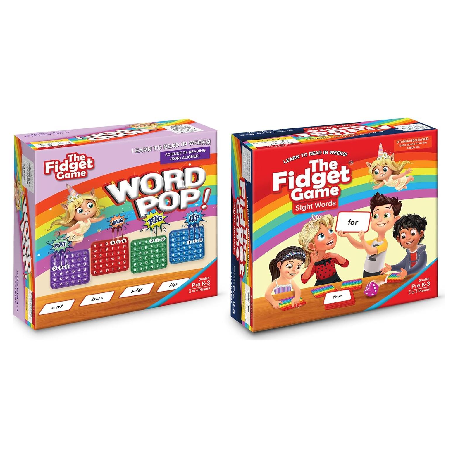 Juego Fidget - Tarjetas Didácticas para Aprender a Leer