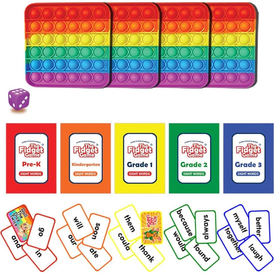 Juego Fidget - Tarjetas Didácticas para Aprender a Leer