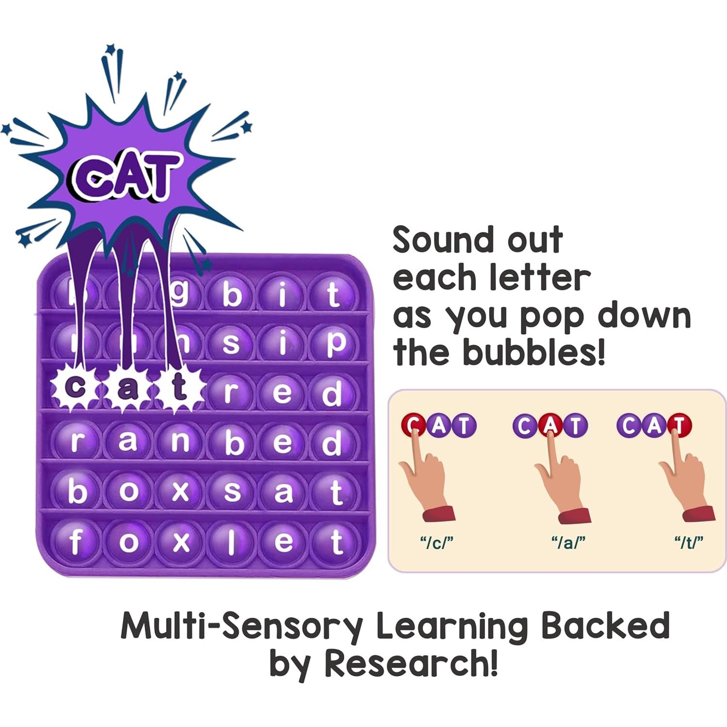 Juego Fidget - Tarjetas Didácticas para Aprender a Leer