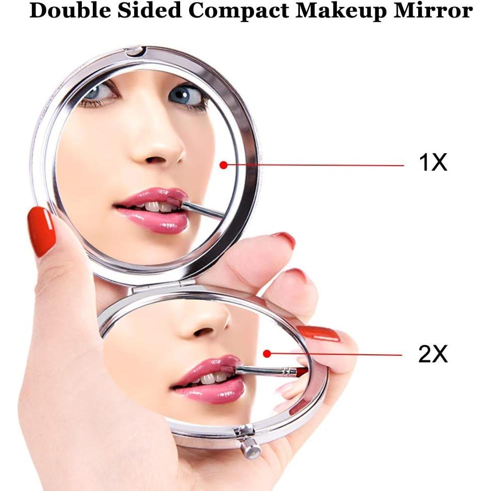 Espejo de Maquillaje Compacto Deutrnew con Pulsera Amor S