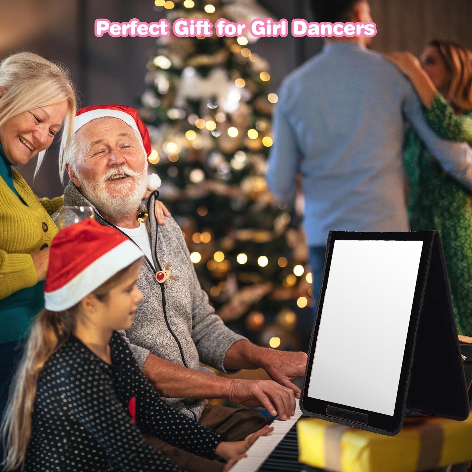 Espejo Plegable Portátil LPHUMEX 84x33 cm Negro para Danza