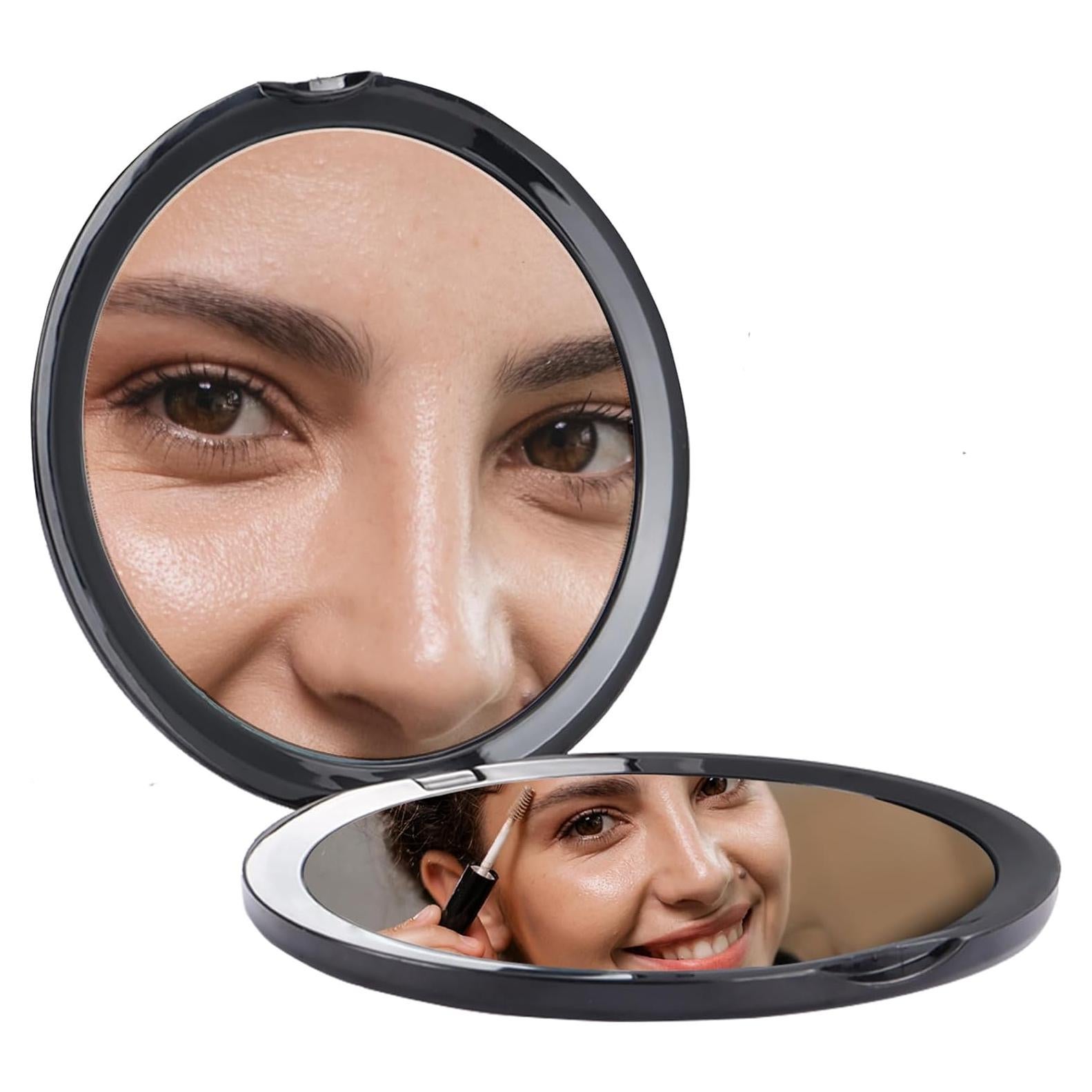 Espejo Compacto Supertina 10X Sin Distorsión para Viajes