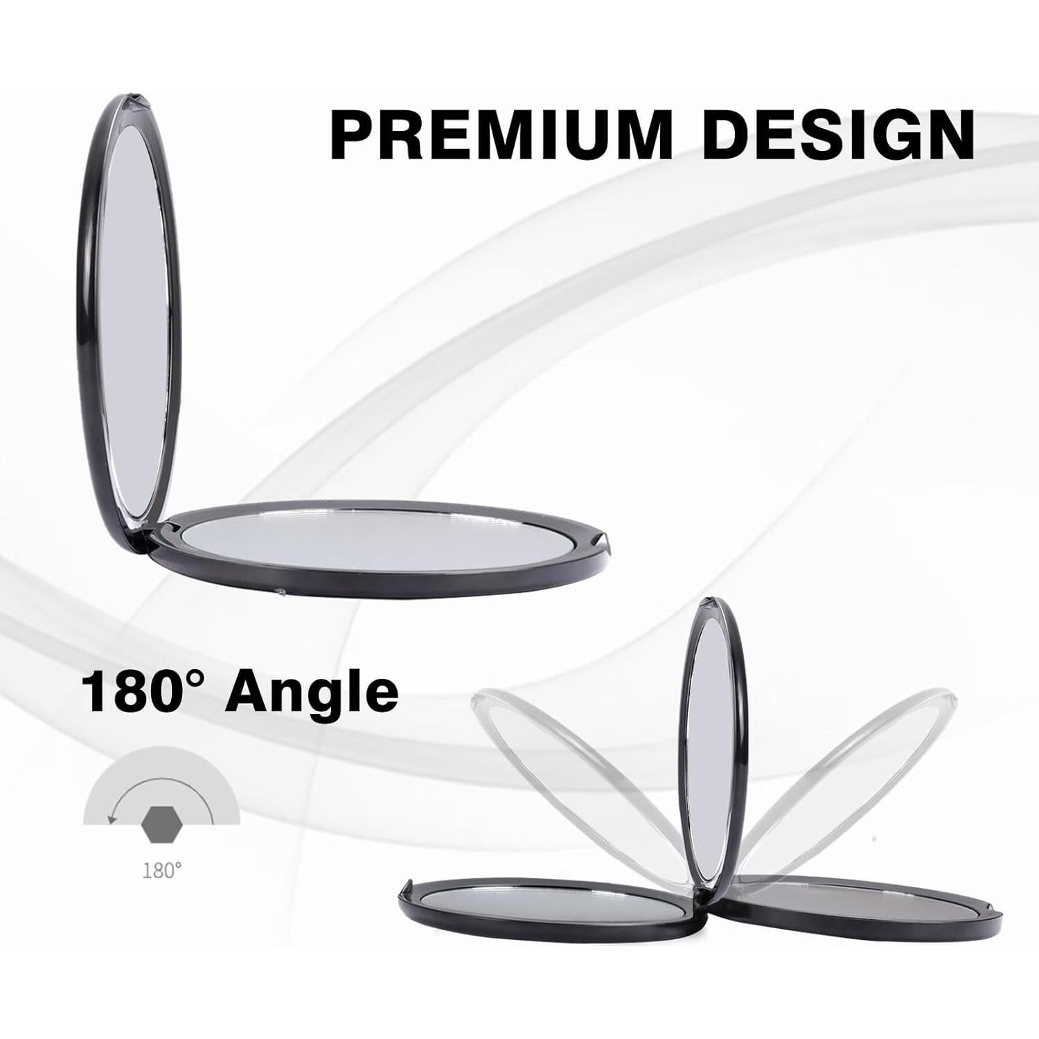 Espejo Compacto Supertina 10X Sin Distorsión para Viajes