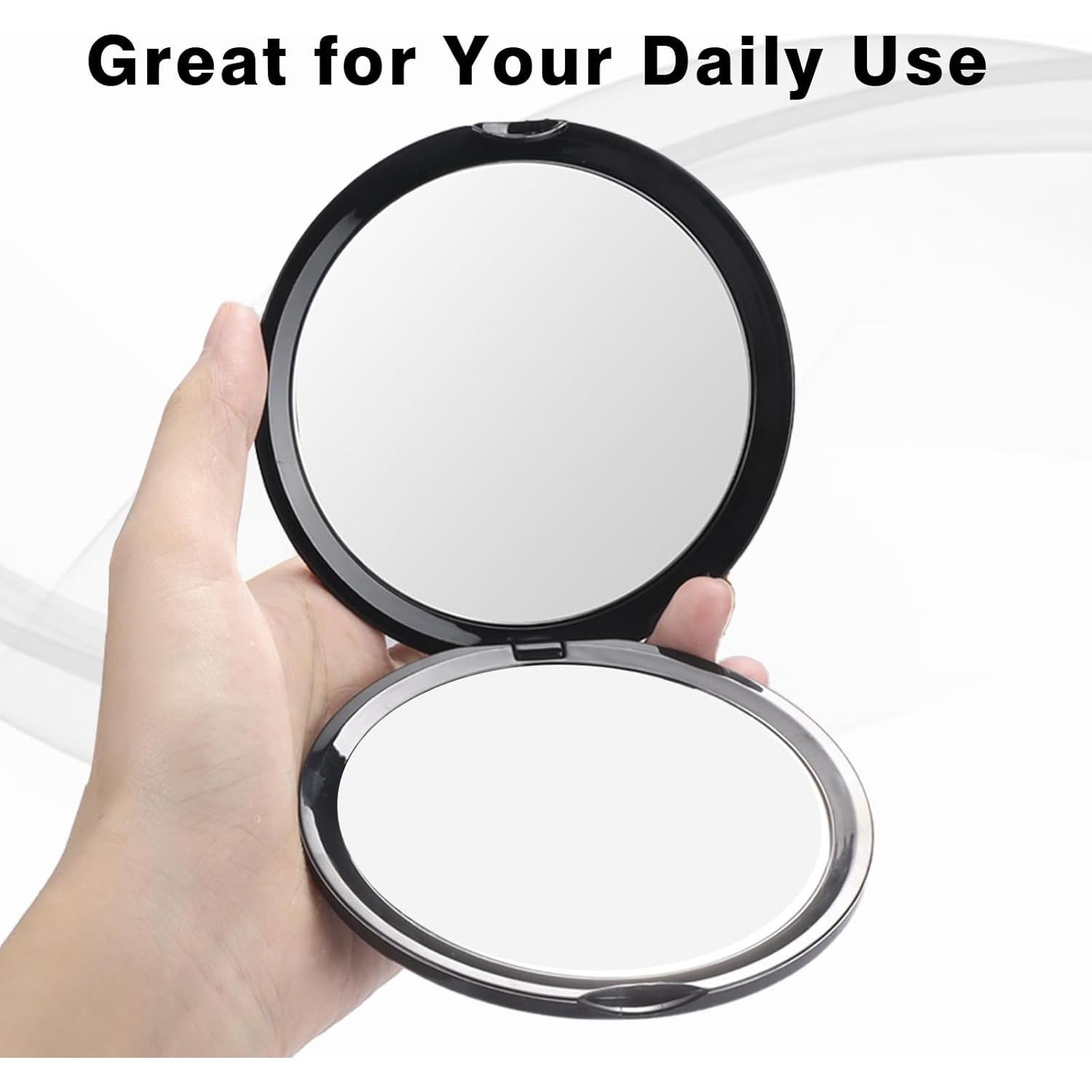 Espejo Compacto Supertina 10X Sin Distorsión para Viajes