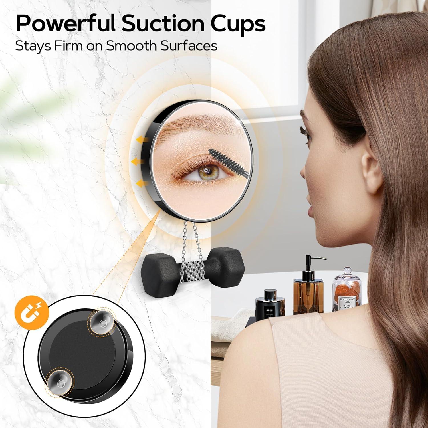 Conjunto de Espejos de Aumento MIYADIVA 20X 30X 40X Portátil