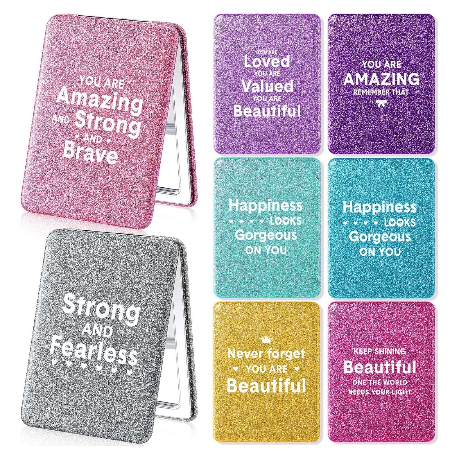 Espejo Compacto Plegable Panelee 8 Pcs 6.2x8.5 cm Inspiracional