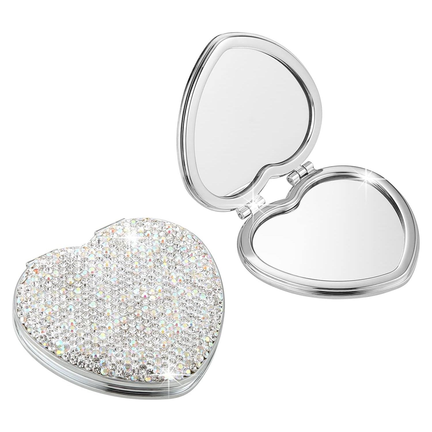 Espejo Compacto Doble Cara AsAlways 1x/2x Aumentador Plata