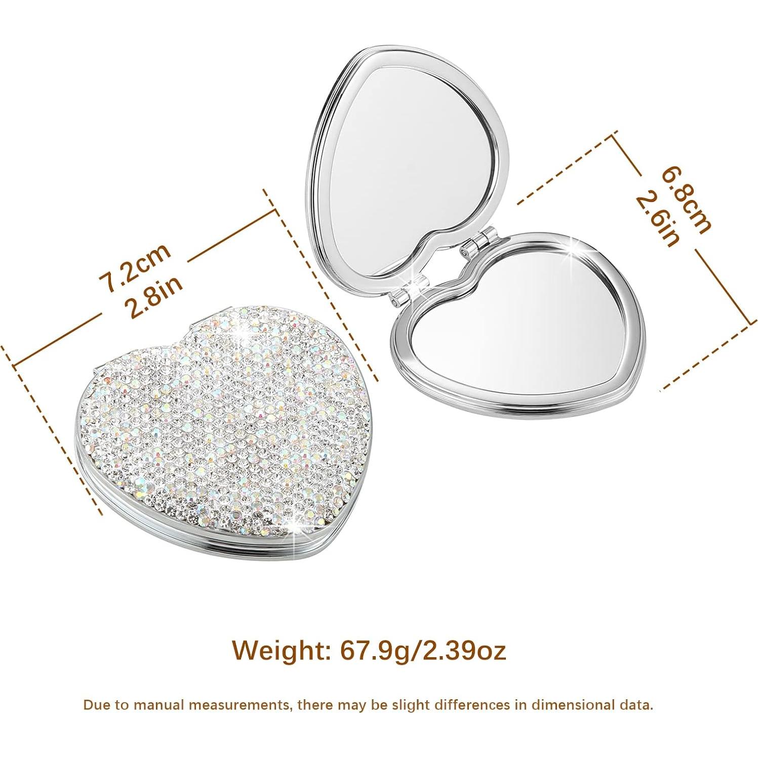 Espejo Compacto Doble Cara AsAlways 1x/2x Aumentador Plata