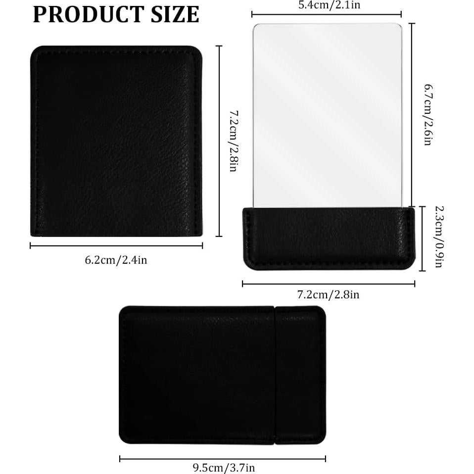 Espejo de Viaje Portátil BangBoom Rectangular Negro 8.5x5.4cm