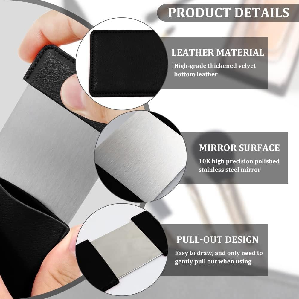 Espejo de Viaje Portátil BangBoom Rectangular Negro 8.5x5.4cm