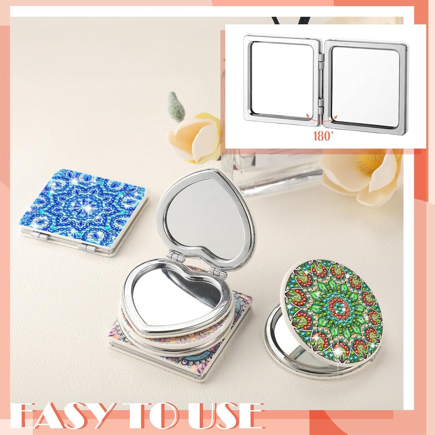 Espejo Compacto Plegable Thyle 6 Pcs con Magnificación 7 cm