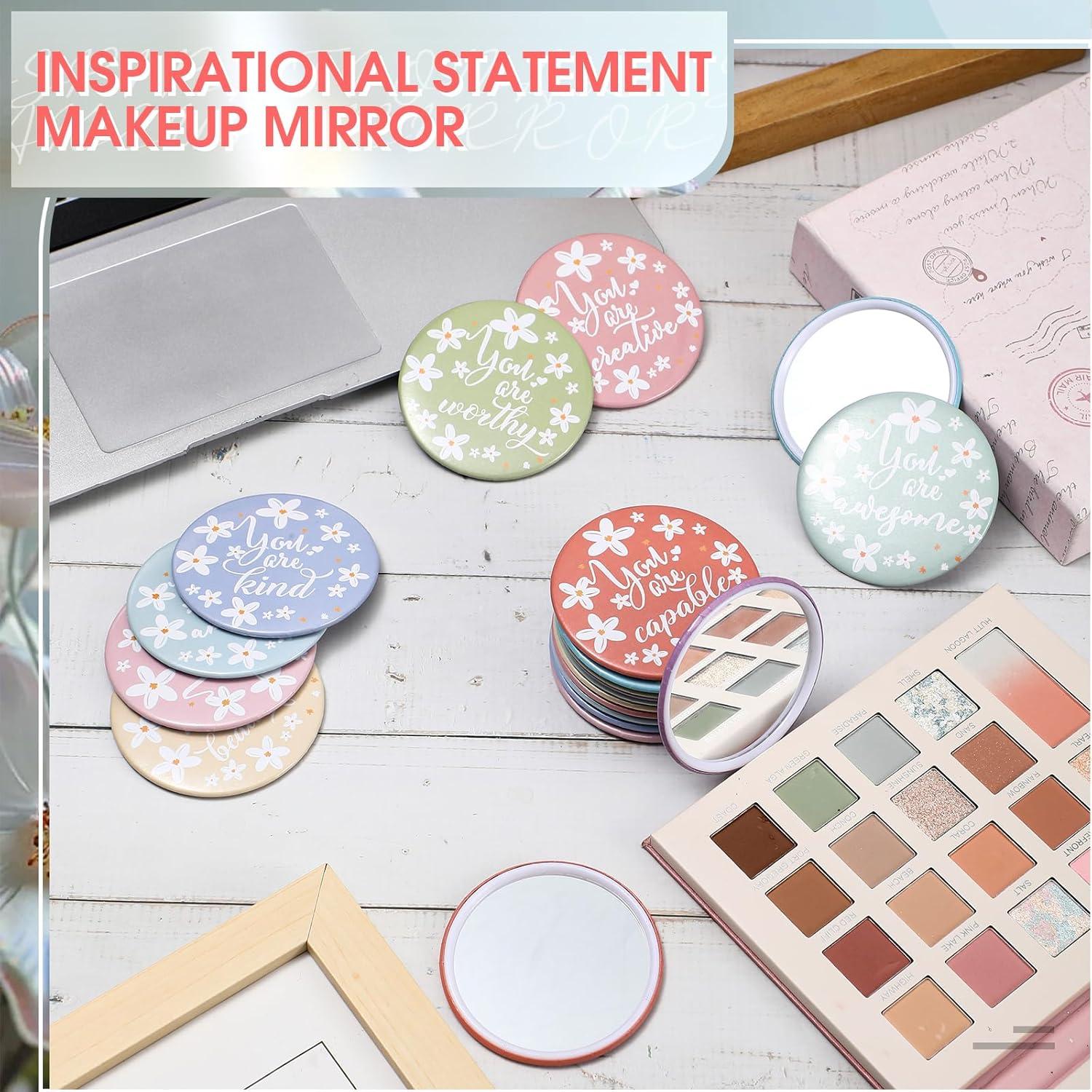 30 Espejos Compactos Inspiradores Unittype 7 cm Regalo Amigas