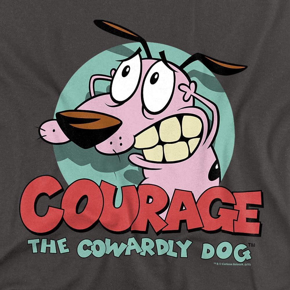 Camiseta Unisex Popfunk Courage el Perro Cobarde - Grande Carbón