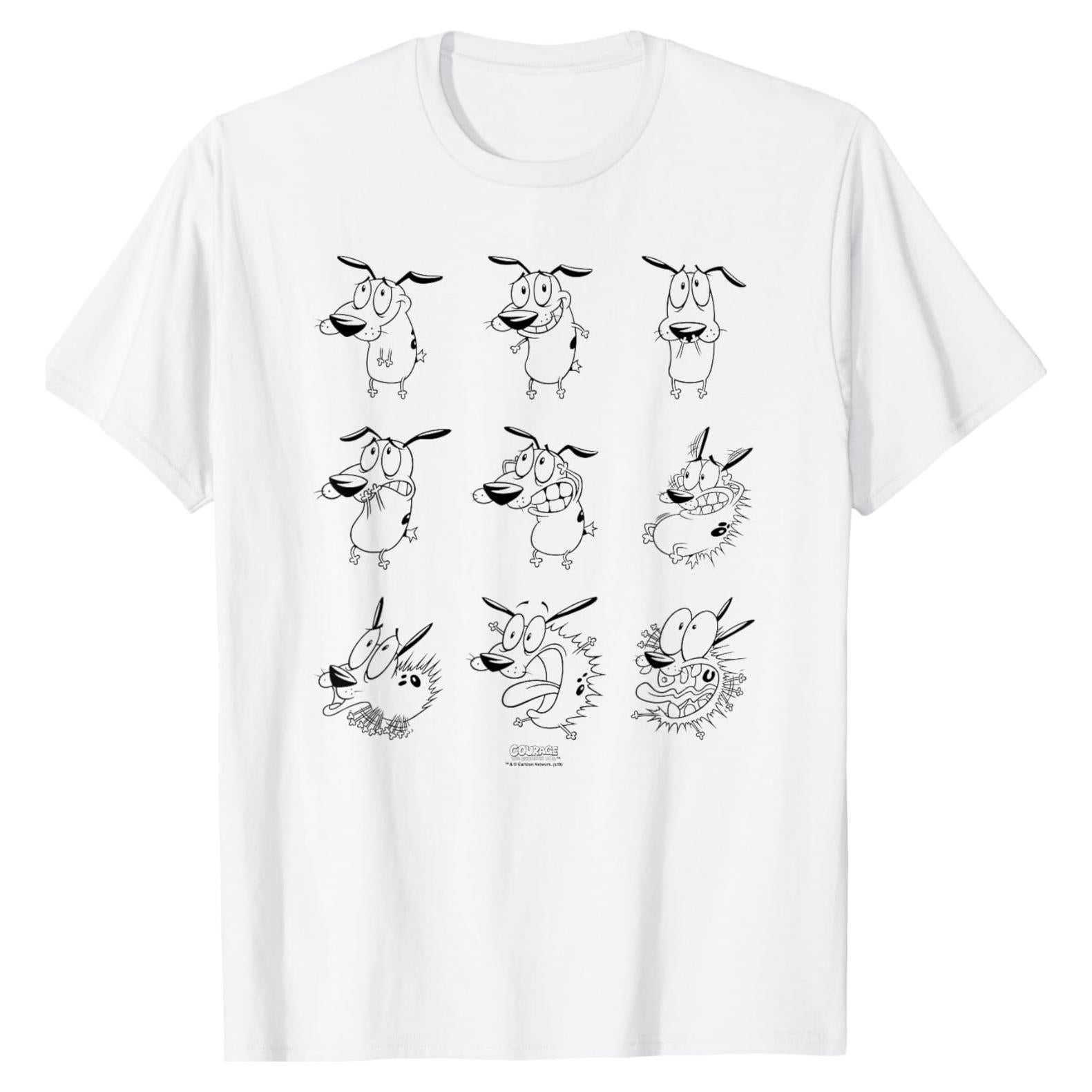 Camiseta Courage el Perro Cobarde - Merchandise Oficial