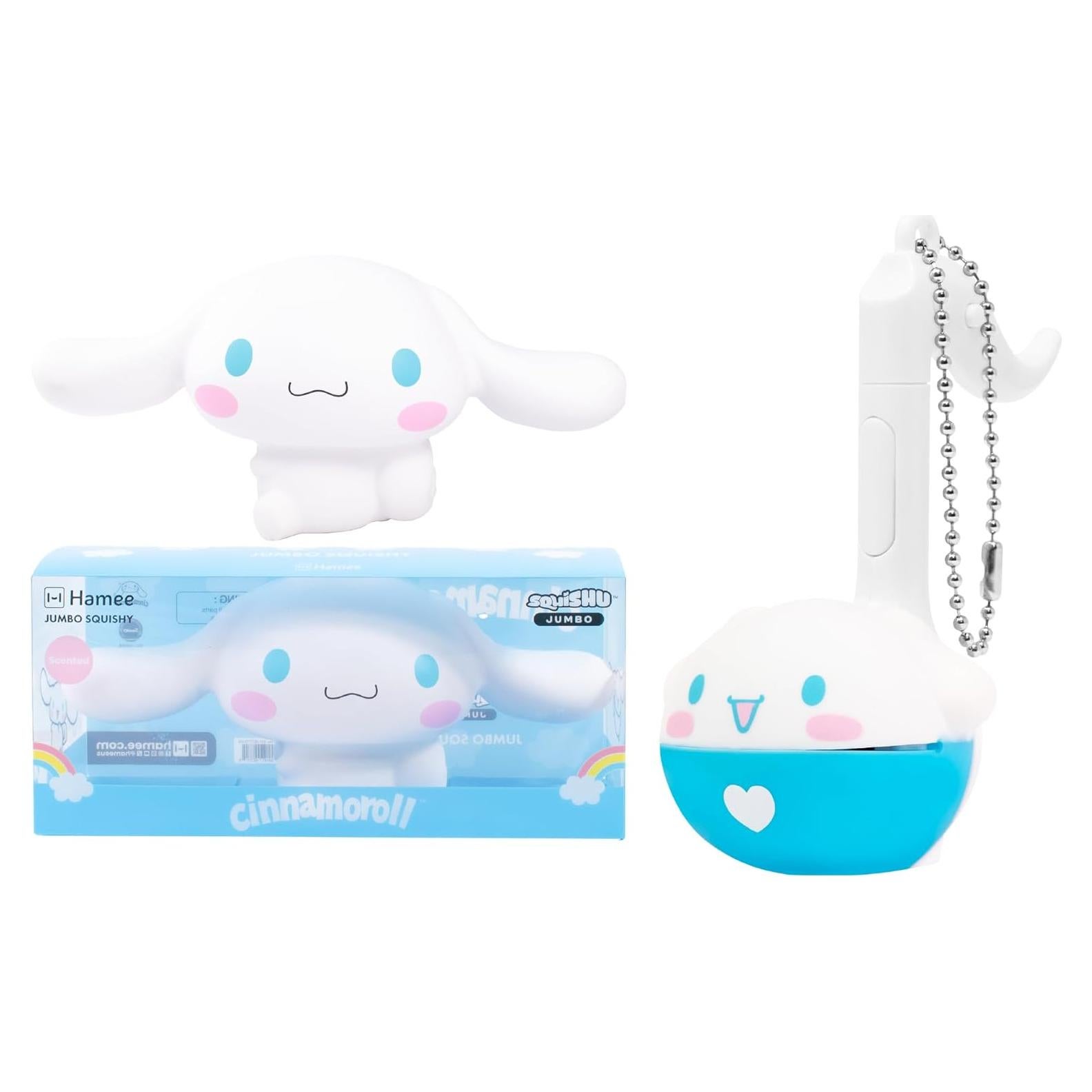 Cinnamoroll Squishy Jumbo y Otamatone Melody Edición Especial
