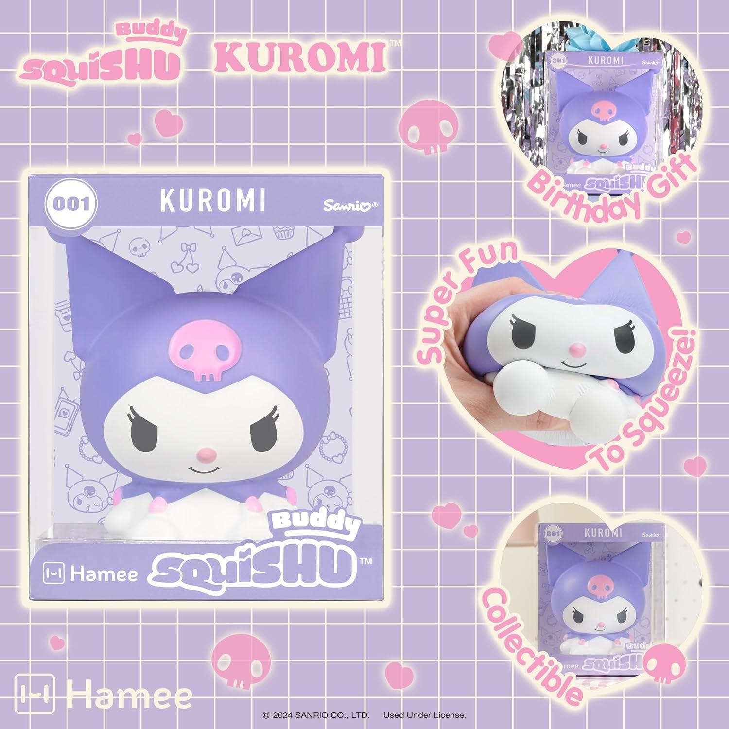 Hamee SquiSHU Buddy Kuromi Squishy y Otamatone Melody Juguete