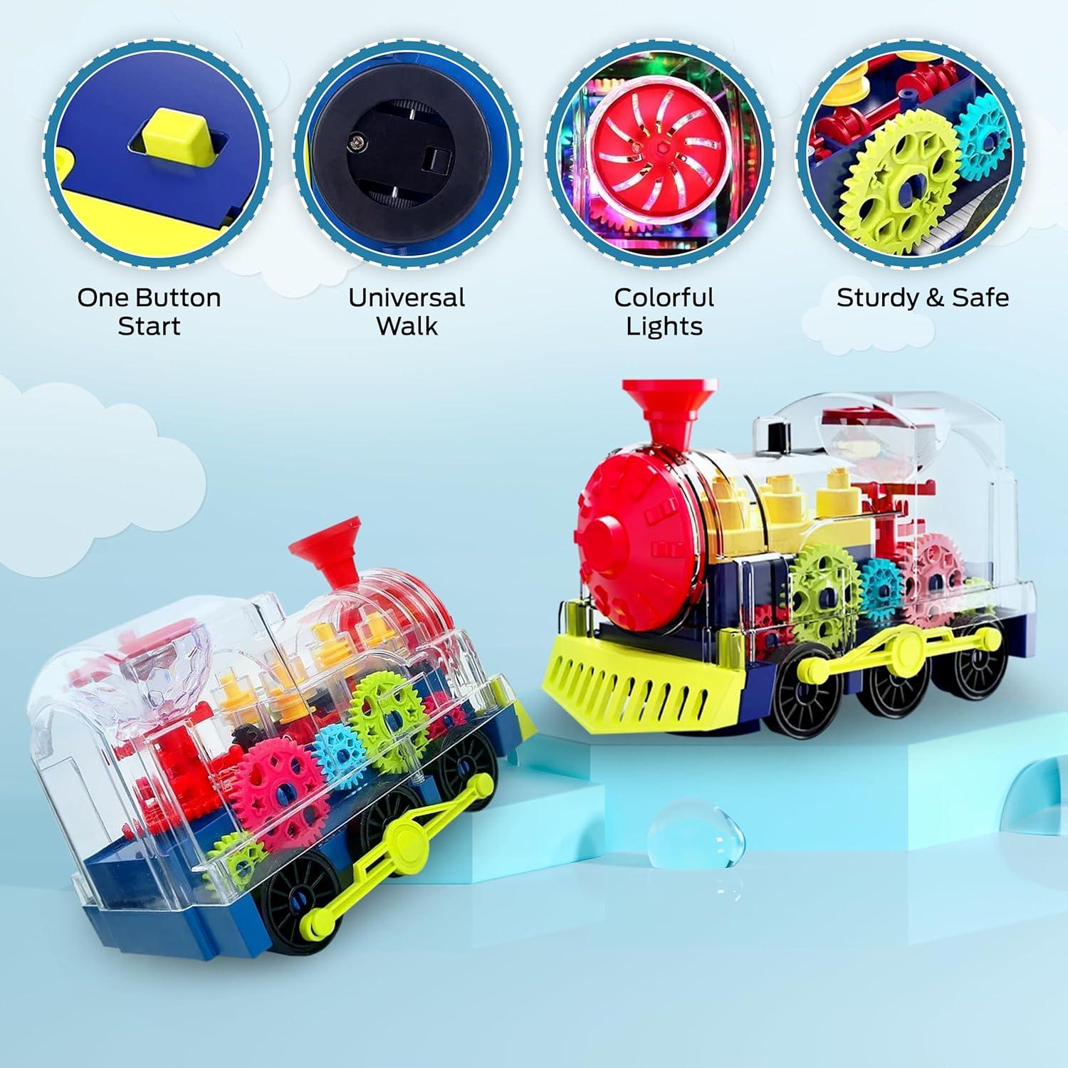Juguete de Tren Musical Tooty Toy con Luces LED y Engranajes