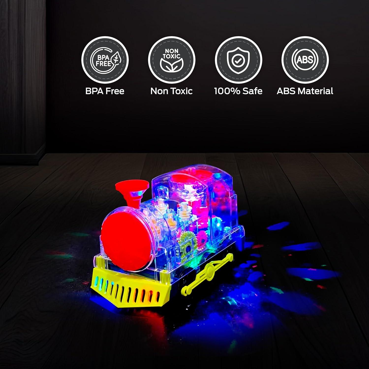 Juguete de Tren Musical Tooty Toy con Luces LED y Engranajes