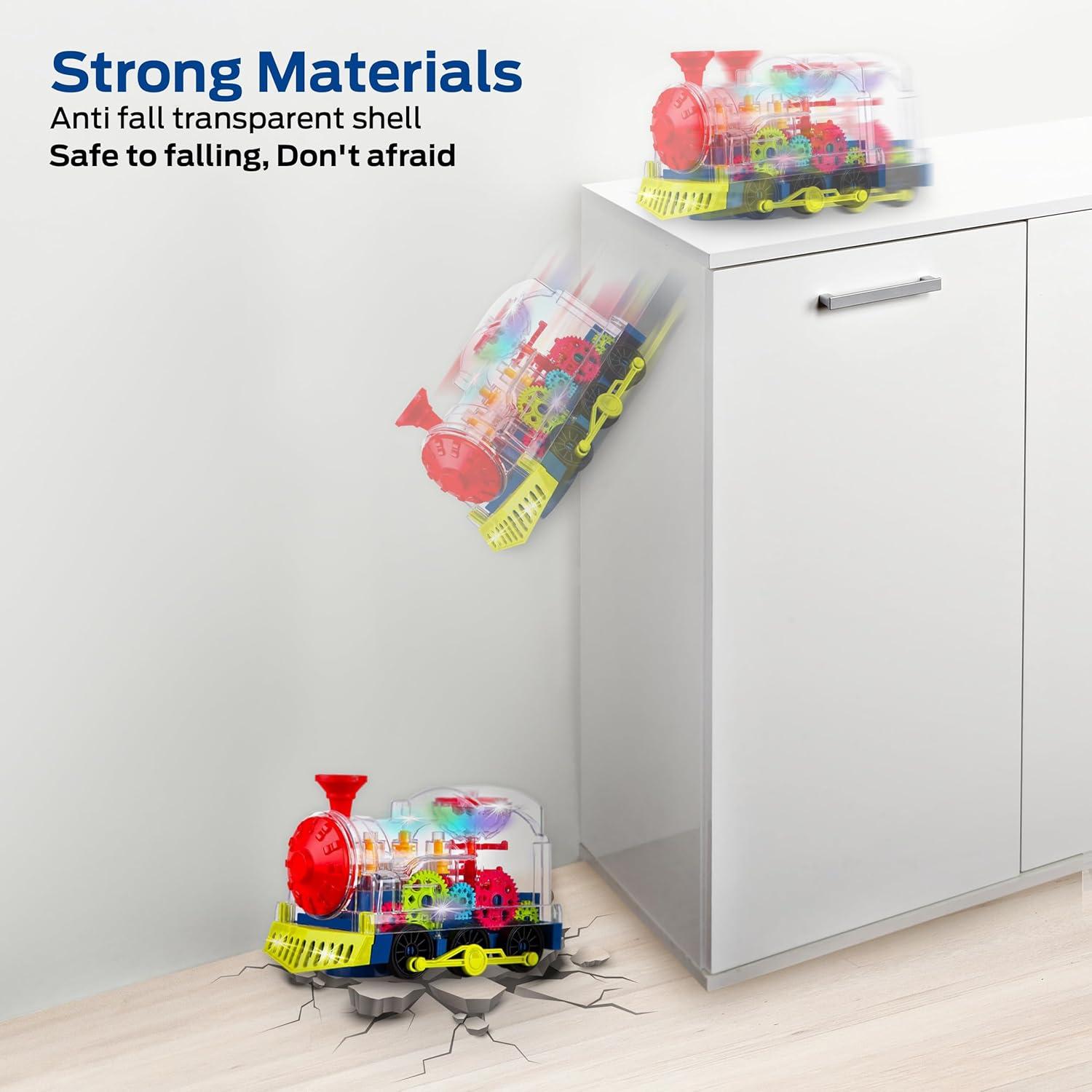 Juguete de Tren Musical Tooty Toy con Luces LED y Engranajes