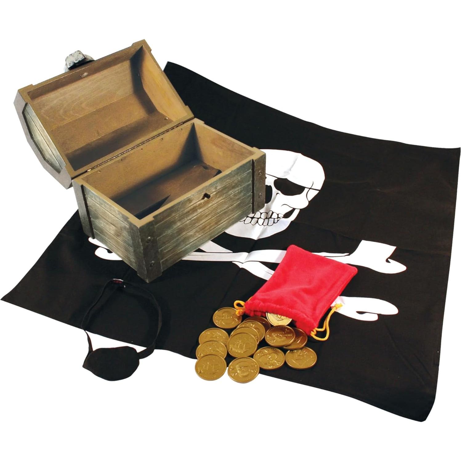 Cofre Pirata de Madera Melissa & Doug con Accesorios