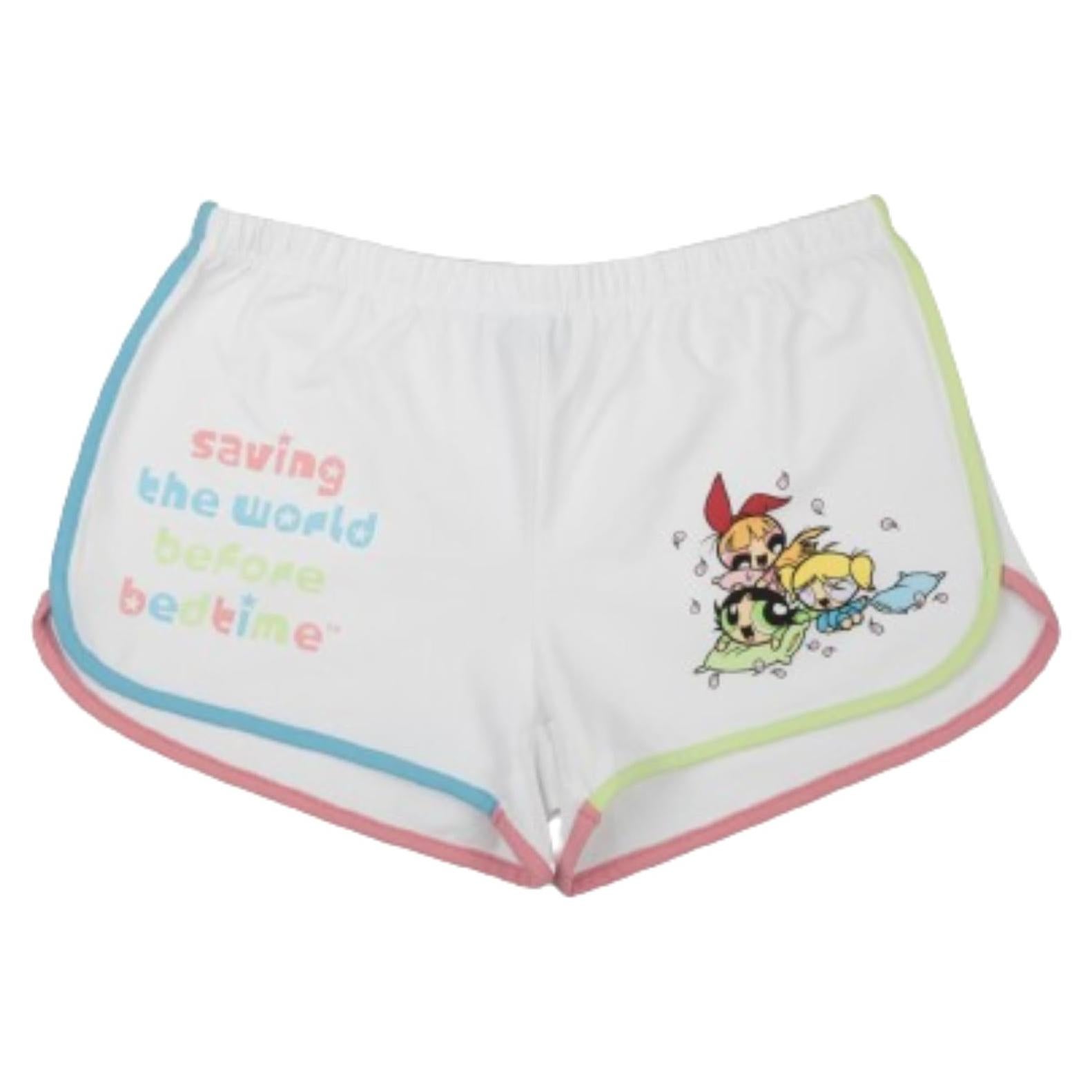 Pantalones Cortos Powerpuff Girls Blancos Medianos