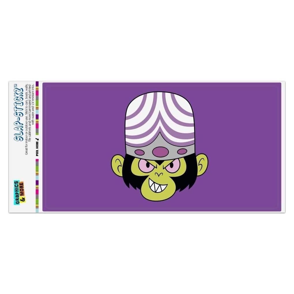 Pegatina Powerpuff Girls Mojo JoJo 19.3x10.2cm Vinilo