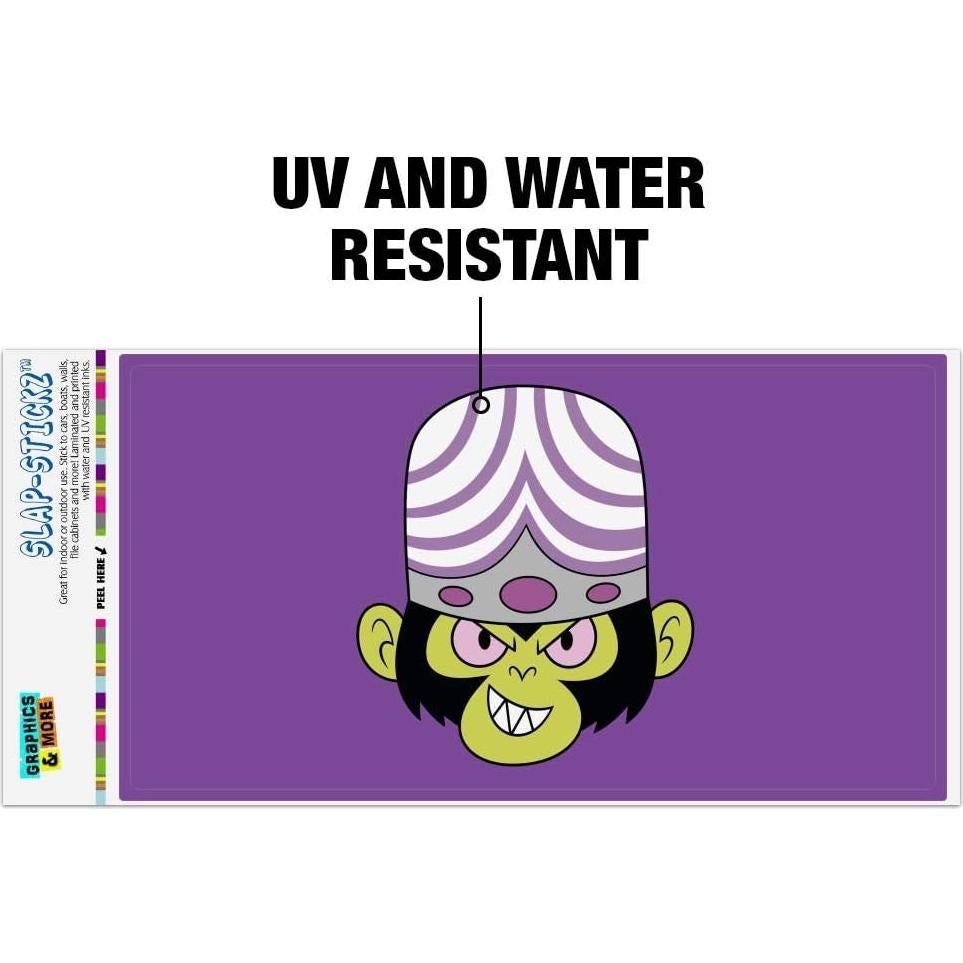 Pegatina Powerpuff Girls Mojo JoJo 19.3x10.2cm Vinilo