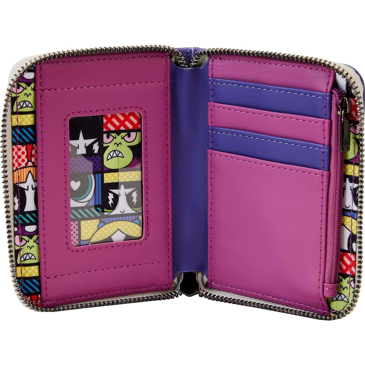 Billetera Loungefly Powerpuff Girls Mojo Jojo Crema 15.24x10.16cm