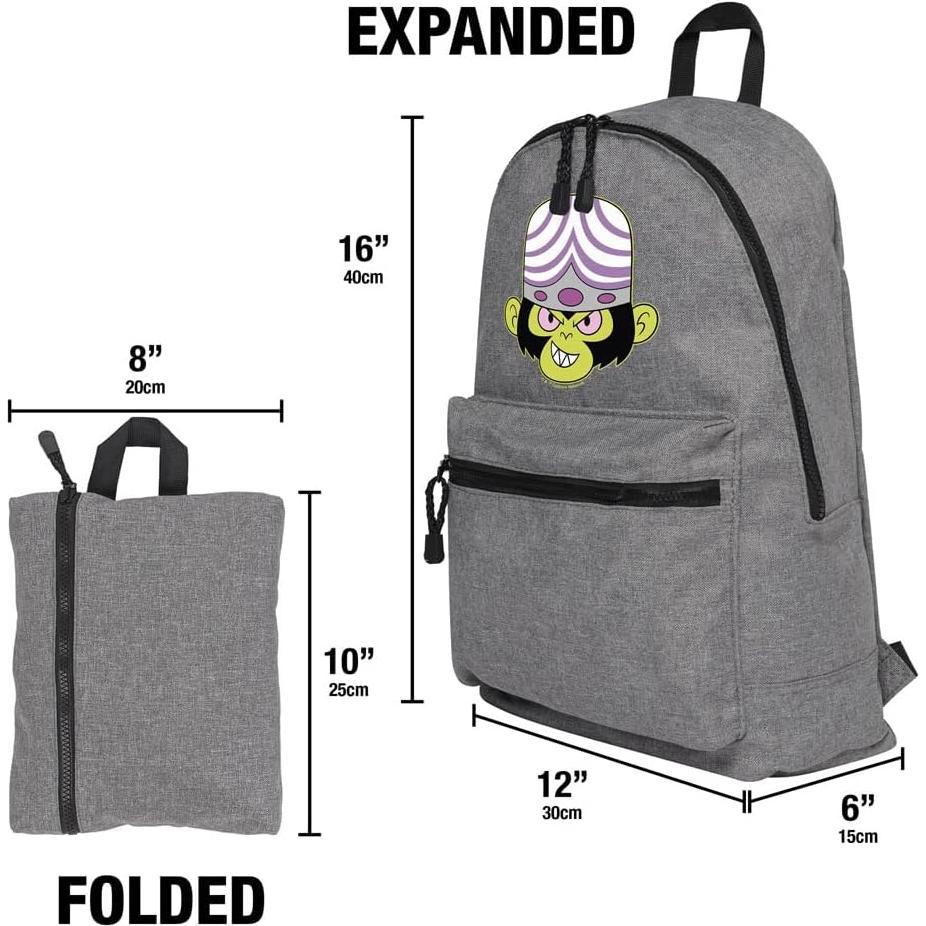 Mochila Ligera Plegable Mojo Jojo The Powerpuff Girls 21L