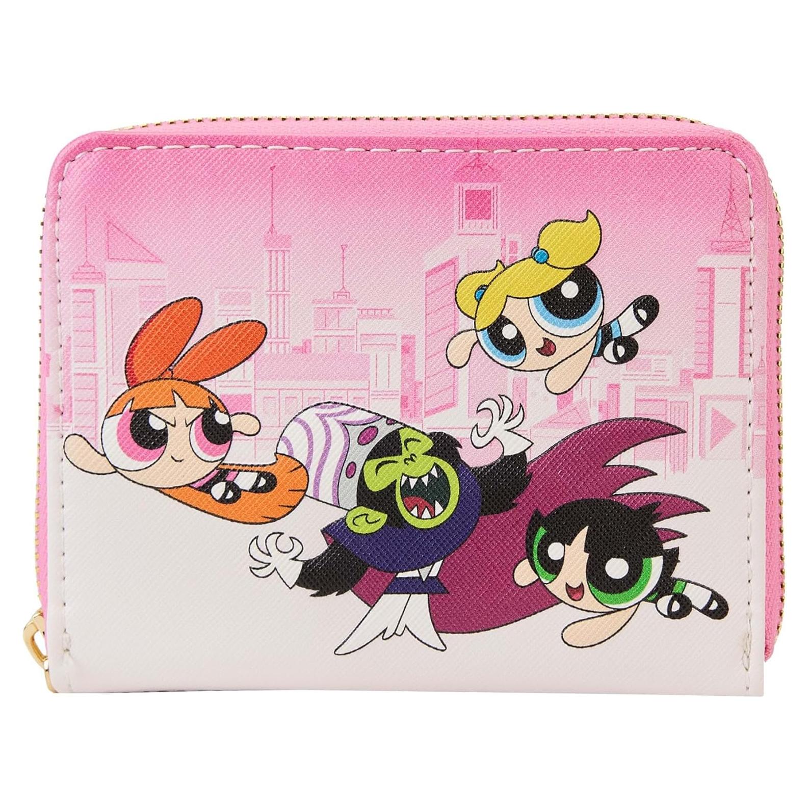 Billetera Loungefly Powerpuff Girls con cremallera 14x10cm