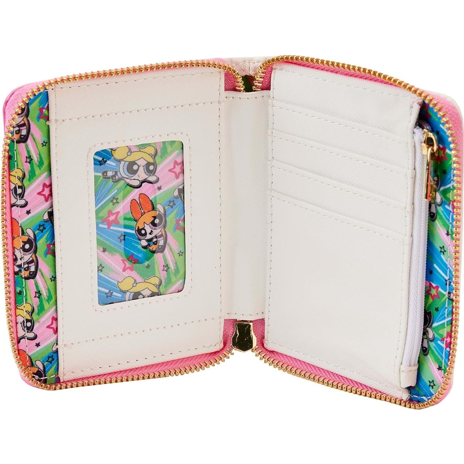Billetera Loungefly Powerpuff Girls con cremallera 14x10cm
