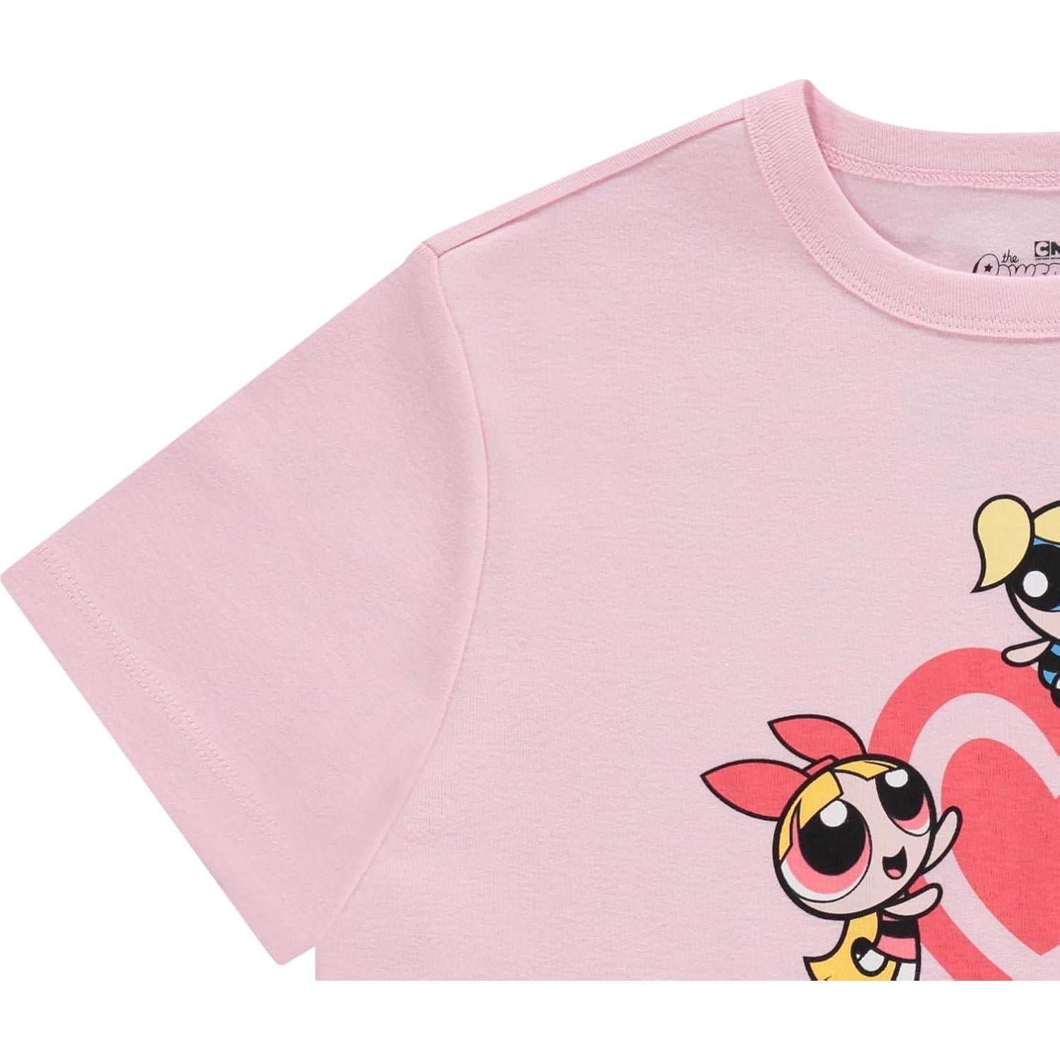 Camiseta de Manga Corta Chicas Superpoderosas 100% Algodón