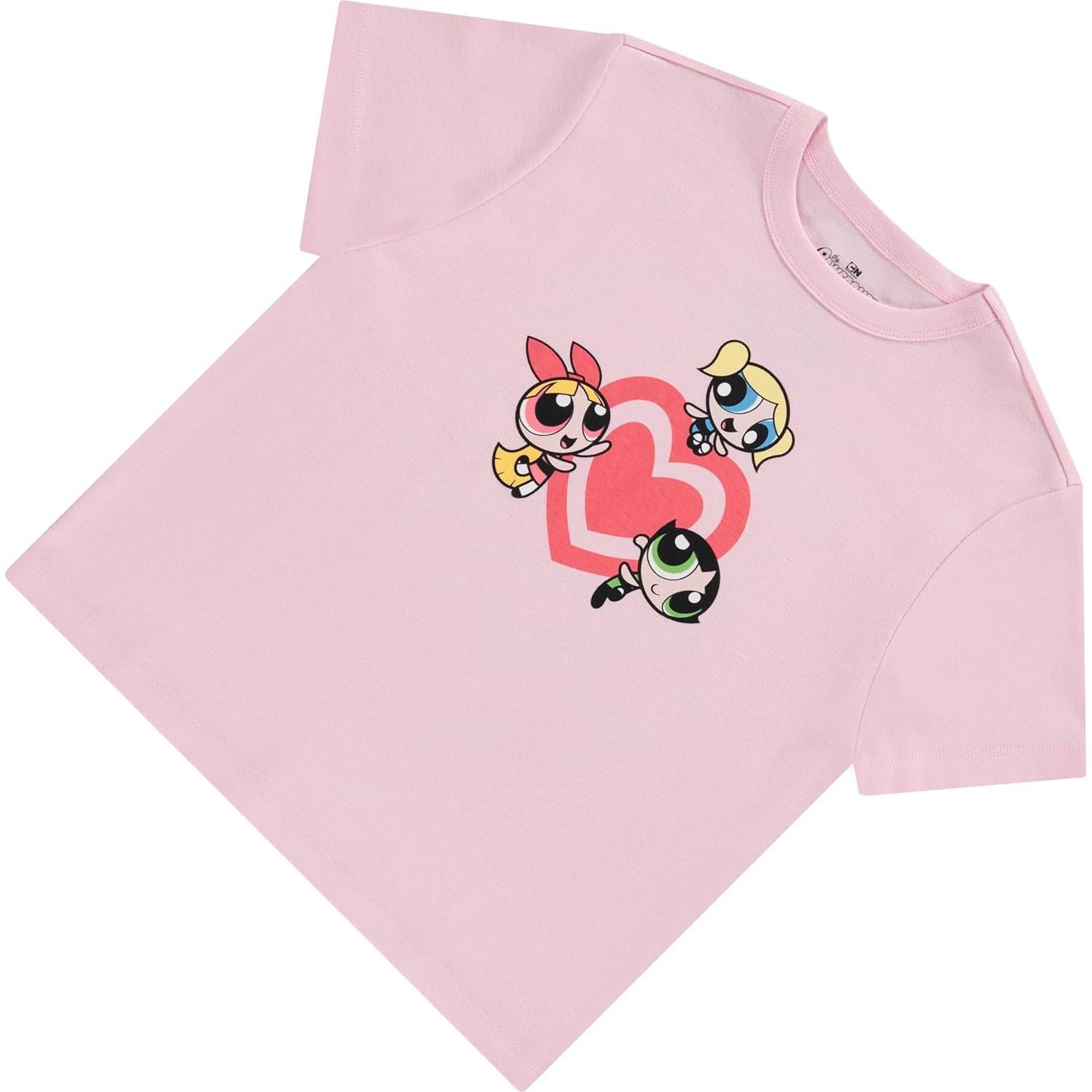 Camiseta de Manga Corta Chicas Superpoderosas 100% Algodón