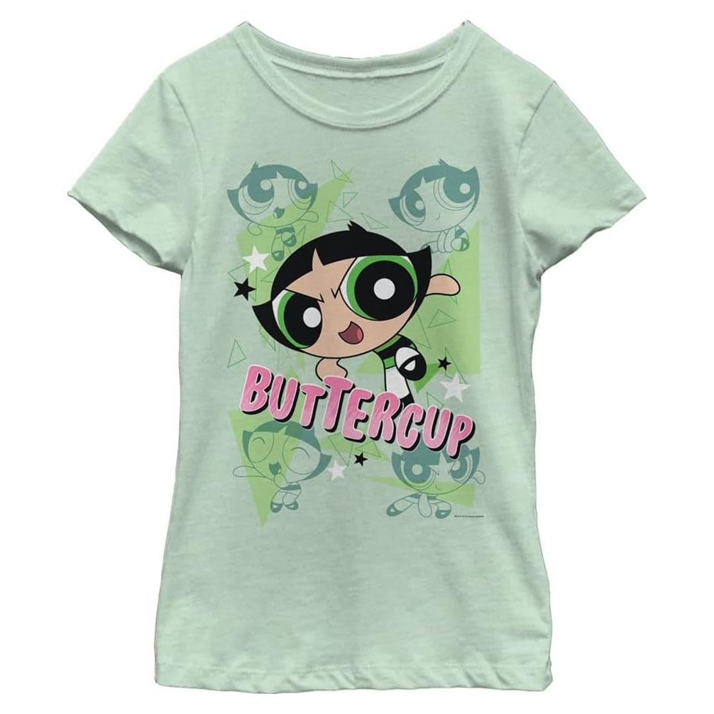 Camiseta para Niñas The Powerpuff Girls Buttercup Menta