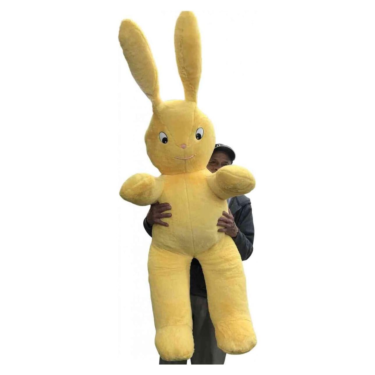 Conejo de Peluche Gigante Big Plush 157 cm Amarillo Suave