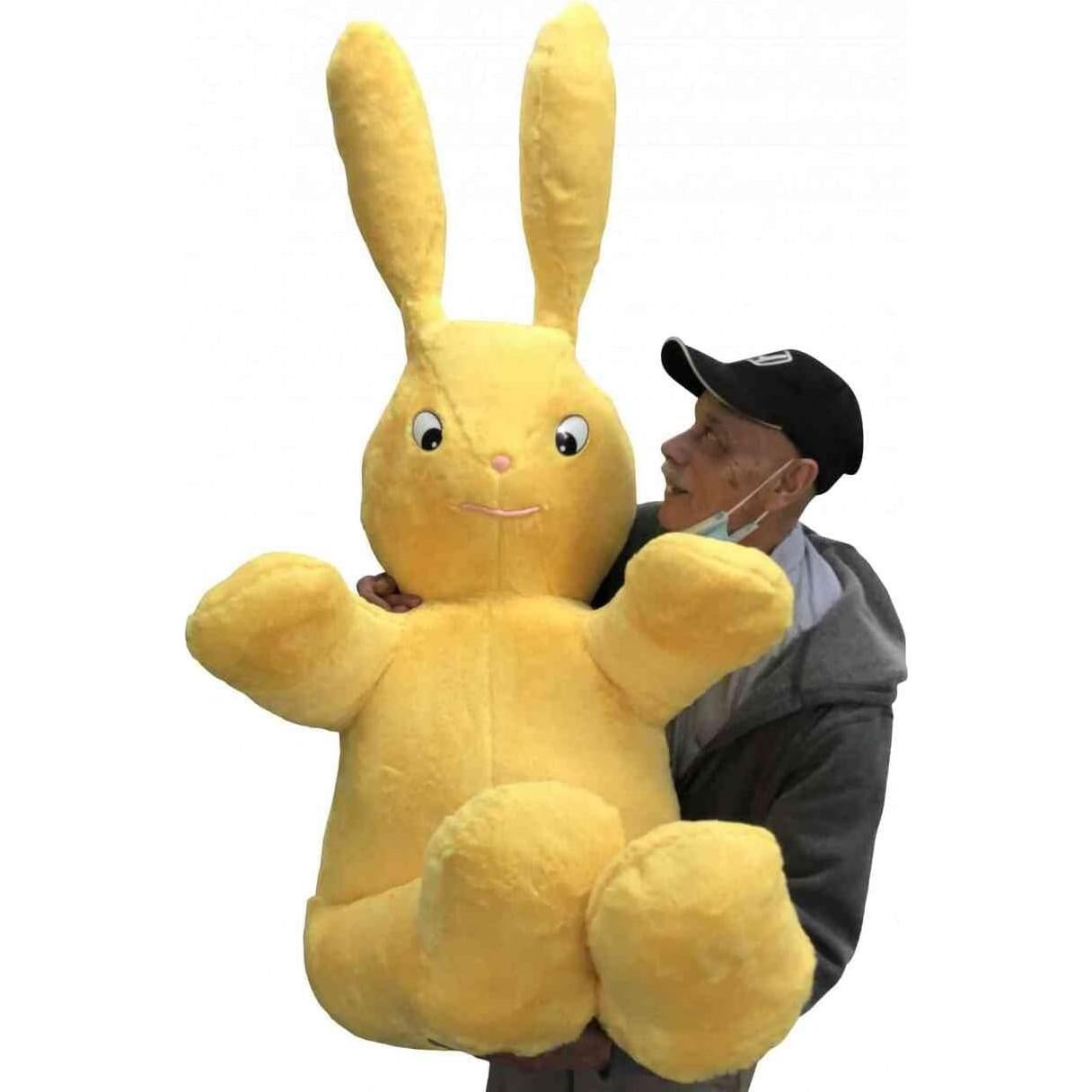 Conejo de Peluche Gigante Big Plush 157 cm Amarillo Suave