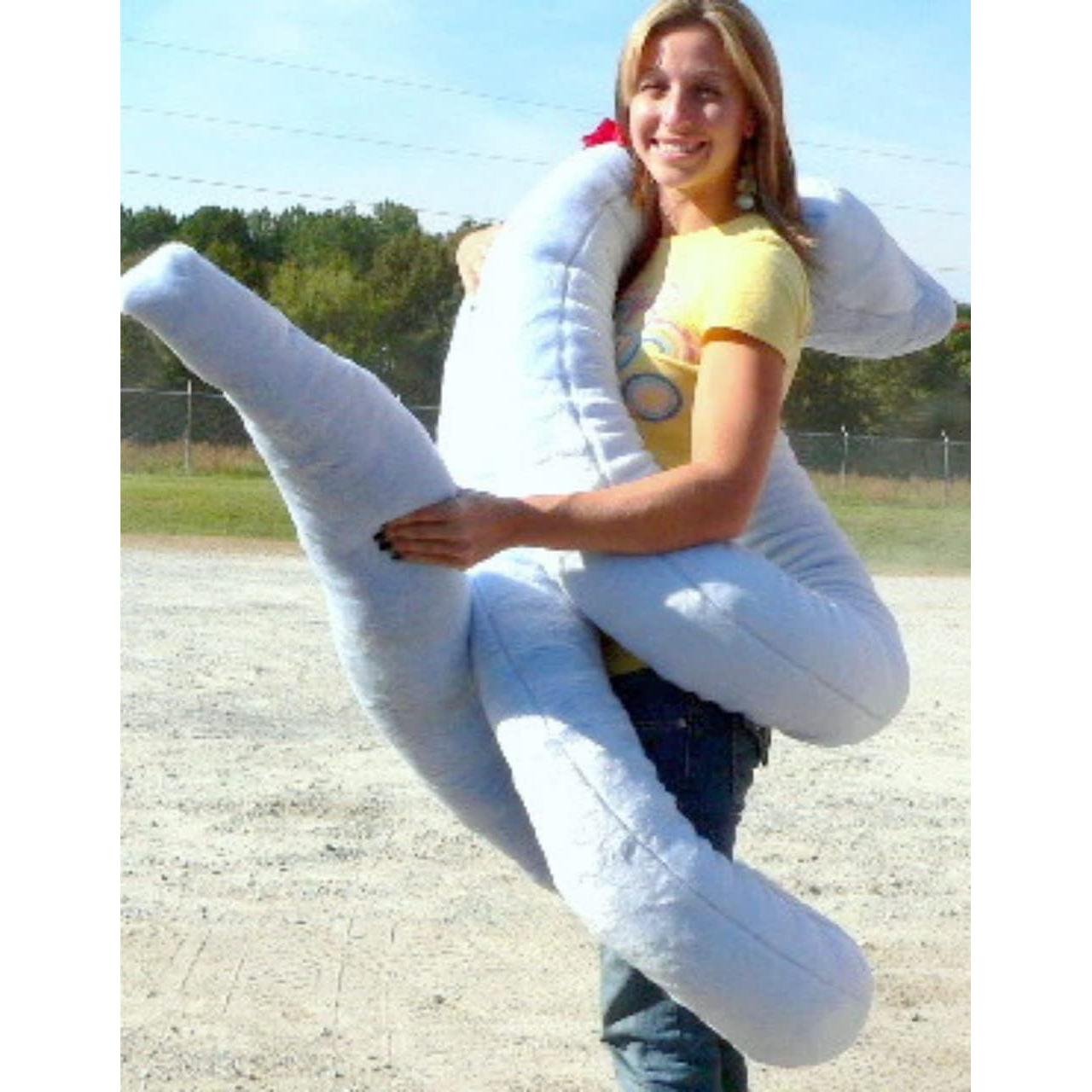 Serpiente de Peluche Gigante Big Plush 5.49m Azul Cielo