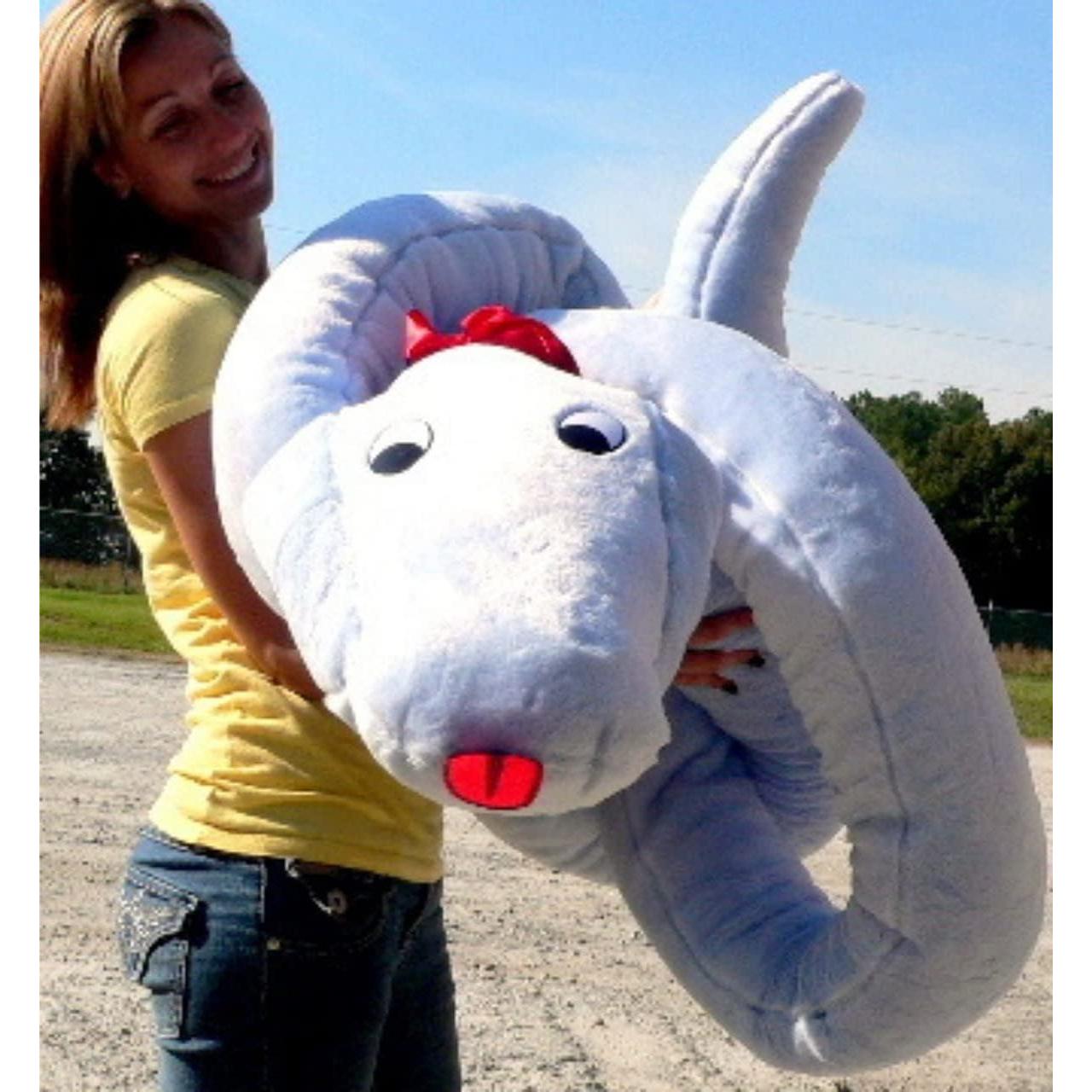 Serpiente de Peluche Gigante Big Plush 5.49m Azul Cielo